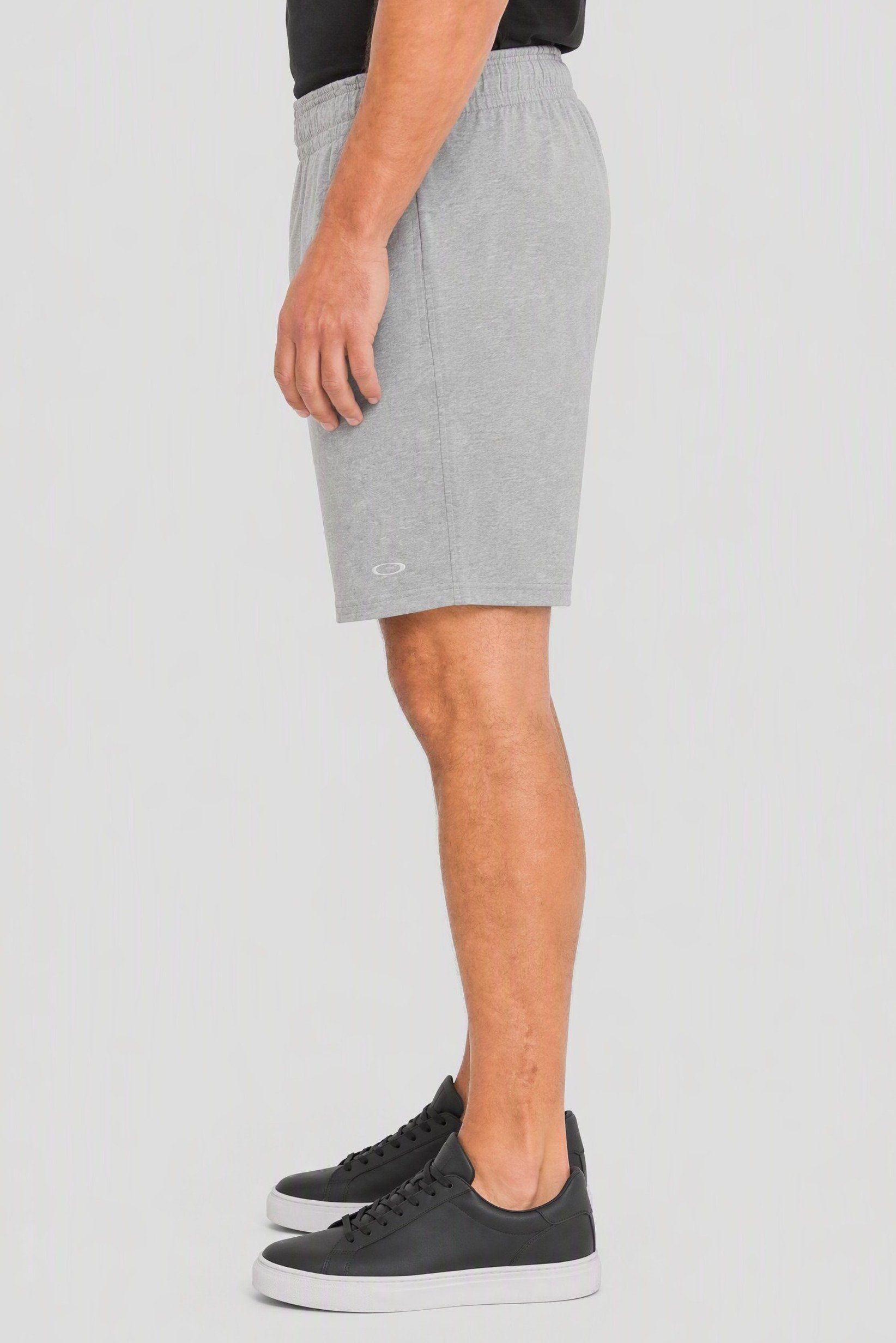 Men Regular Fit Embroidered Logo Shorts, Heather Grey