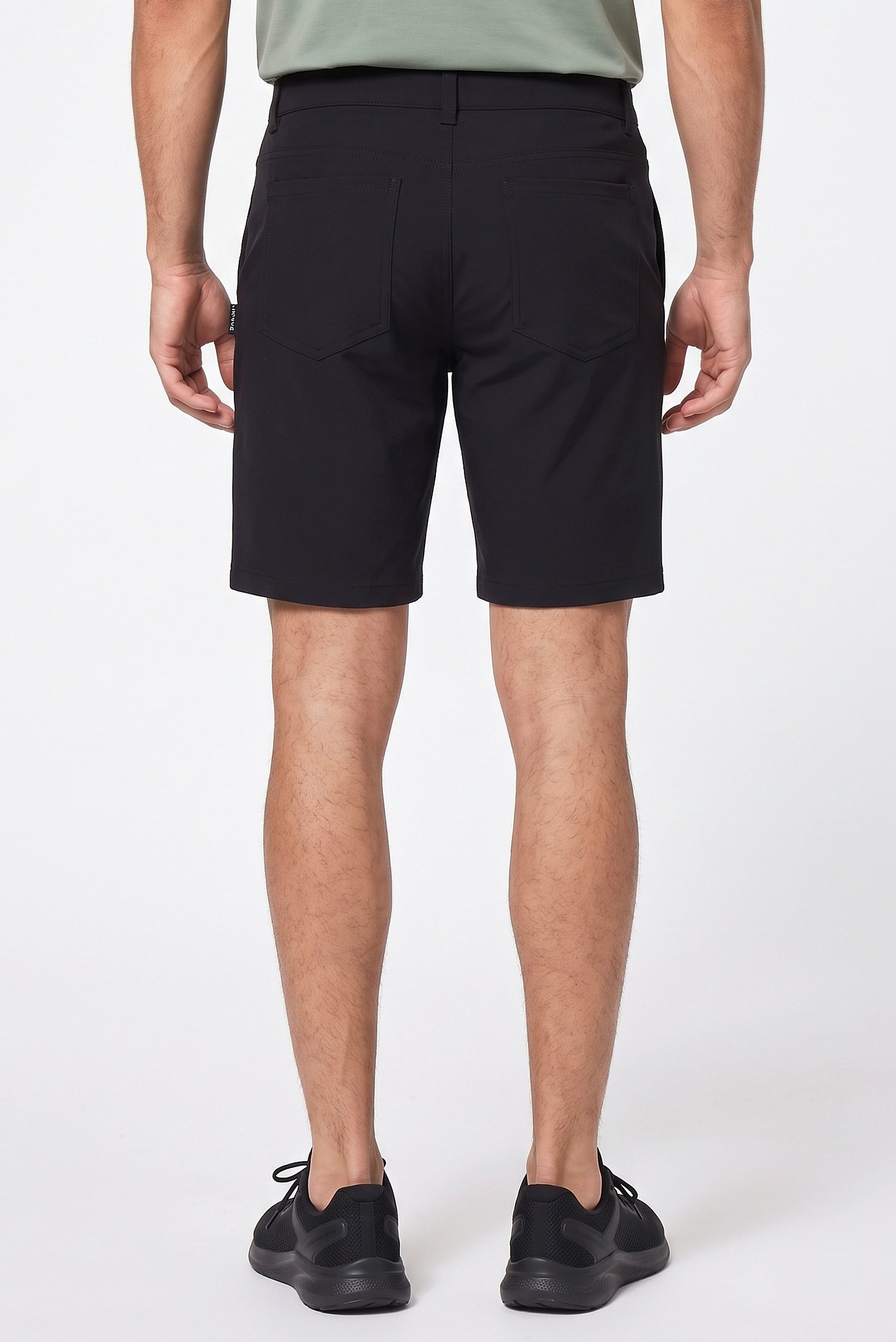 Men Sportswear Fit Golf Shorts, Black