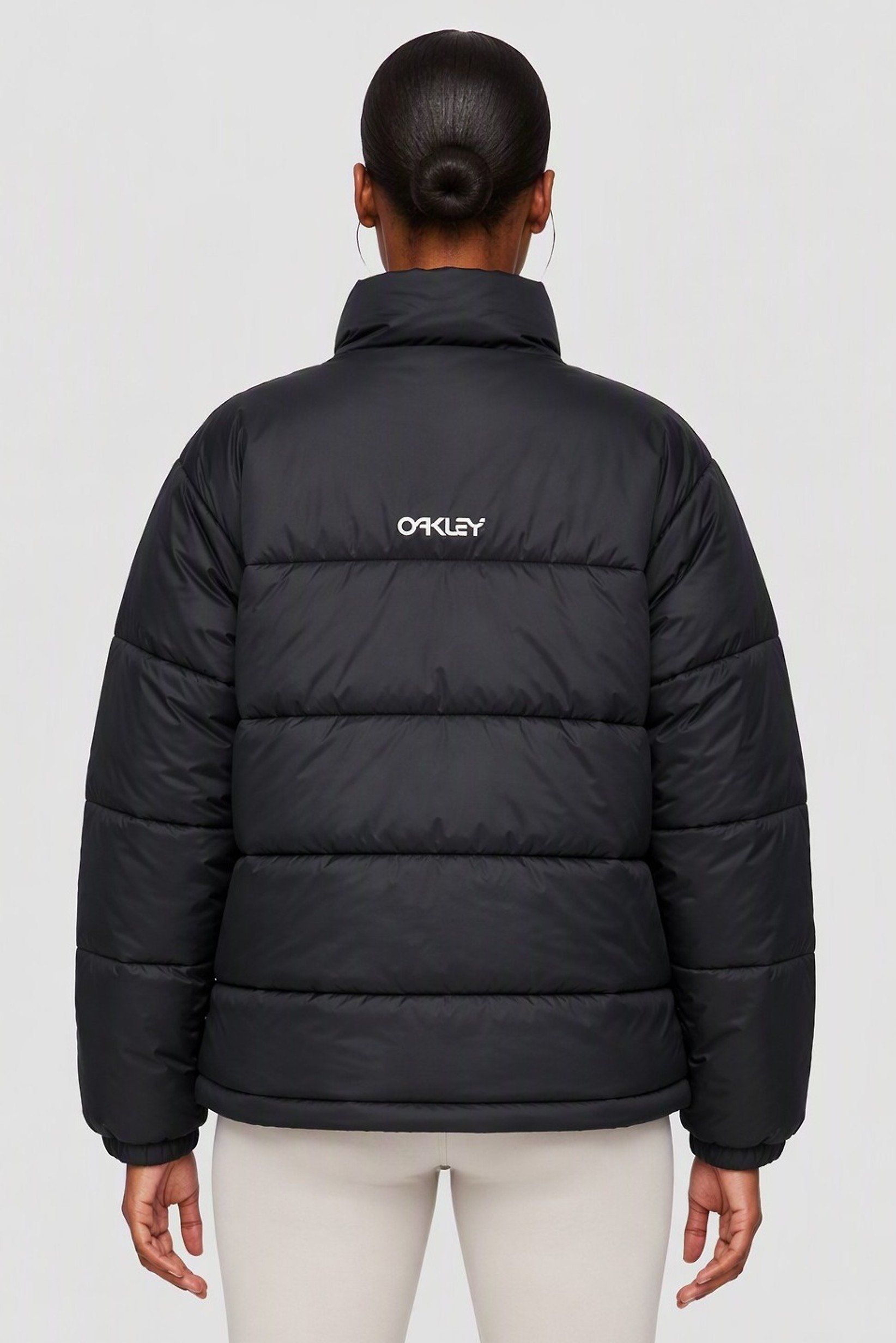 Women Performance Fit Long Sleeve Outdoor Puffer Jacket, Black