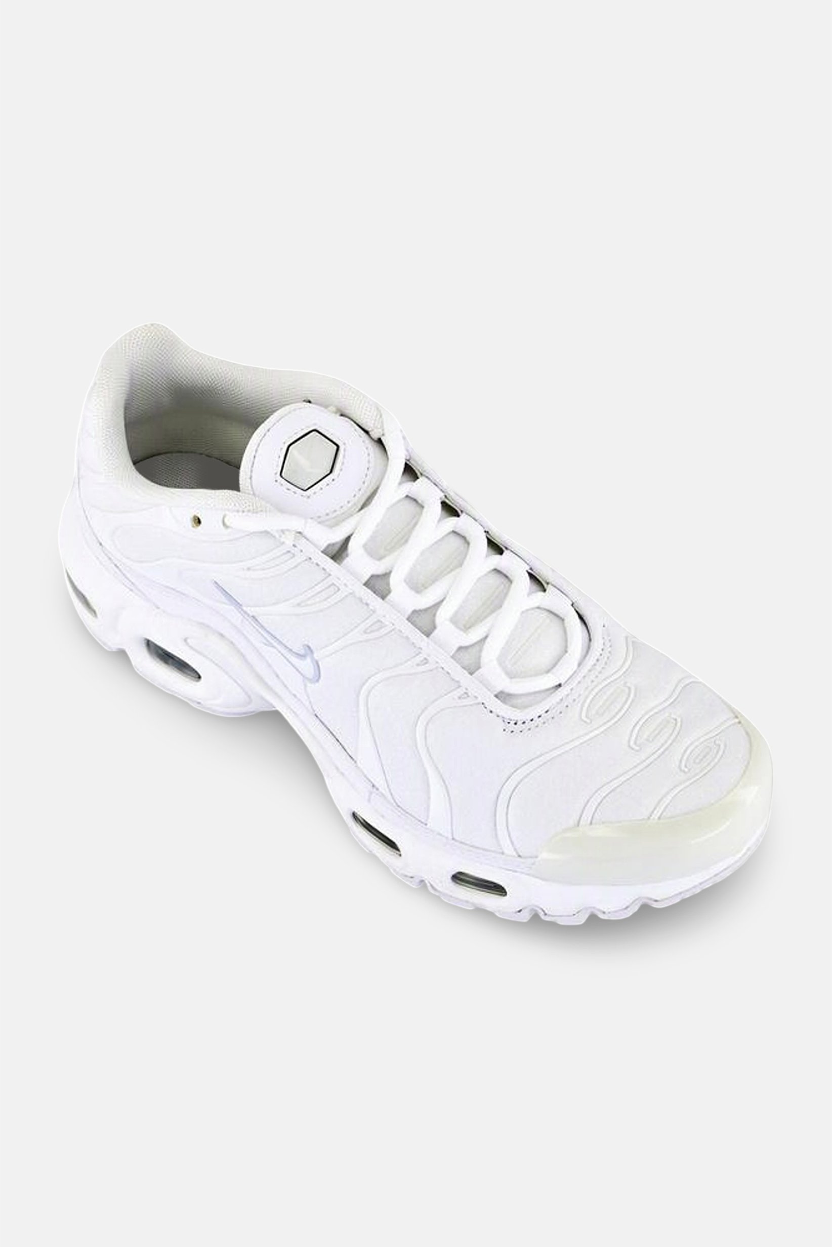 Kids Girl Air Max Plus Lace Up Outdoor Shoes, White
