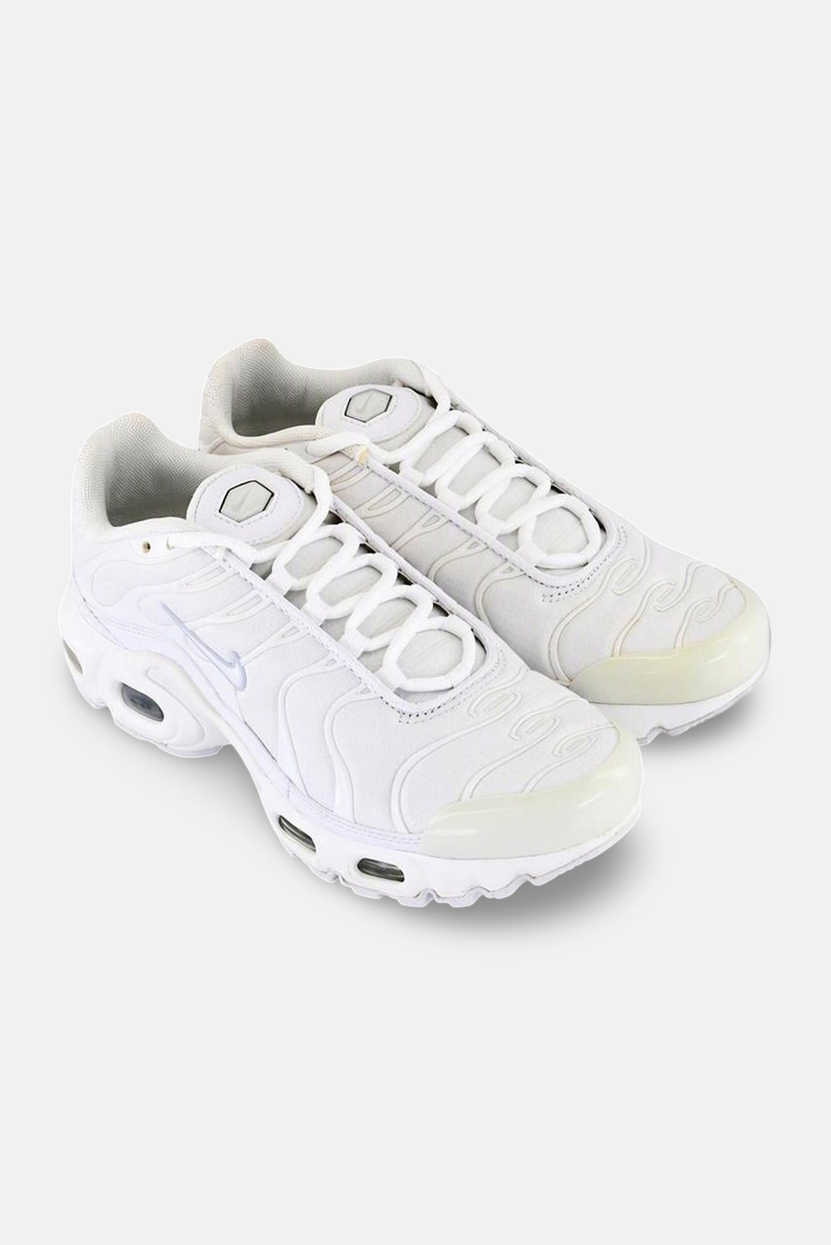 Kids Girl Air Max Plus Lace Up Outdoor Shoes, White