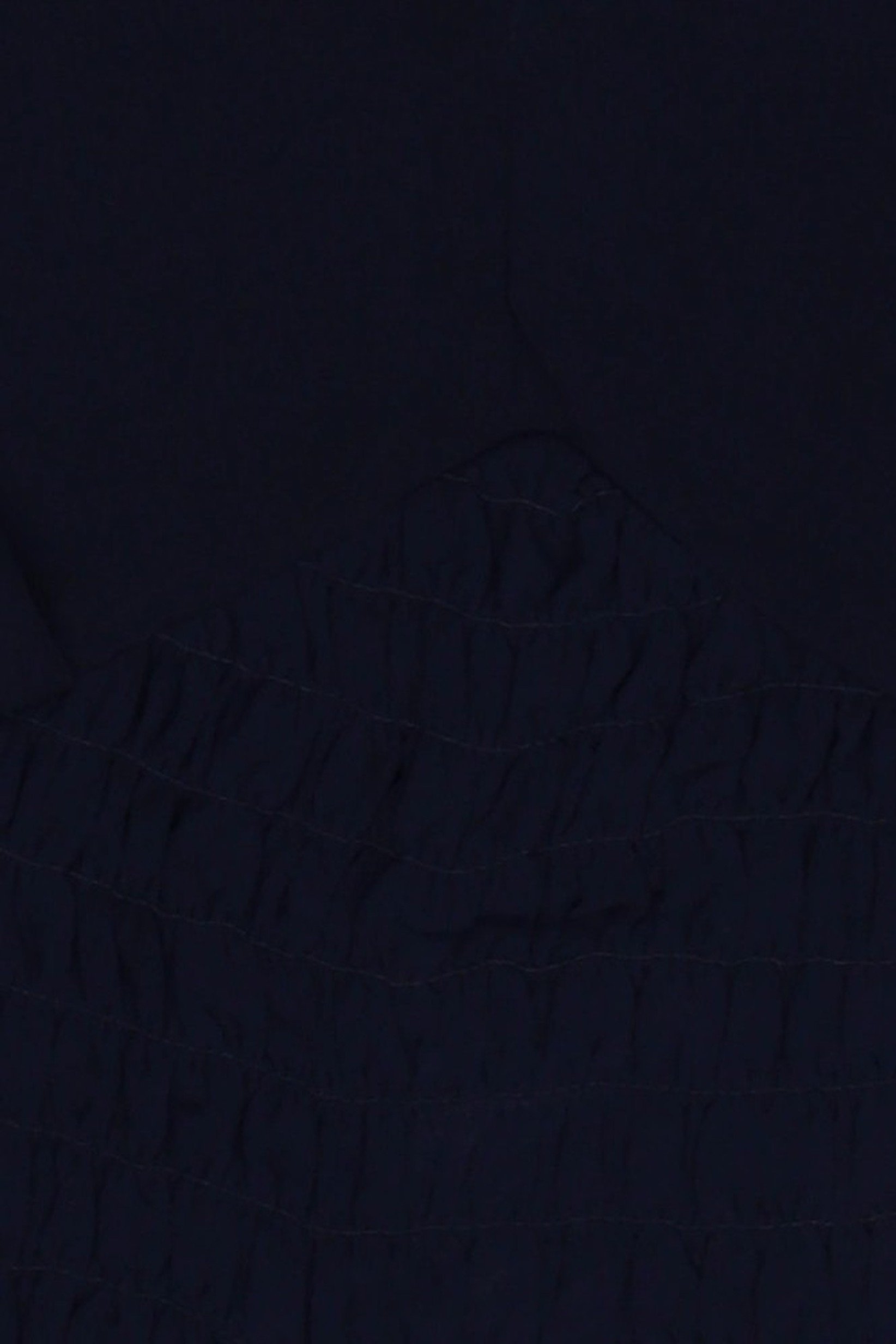 Women V-Neck Long Sleeve Textured Top, Navy