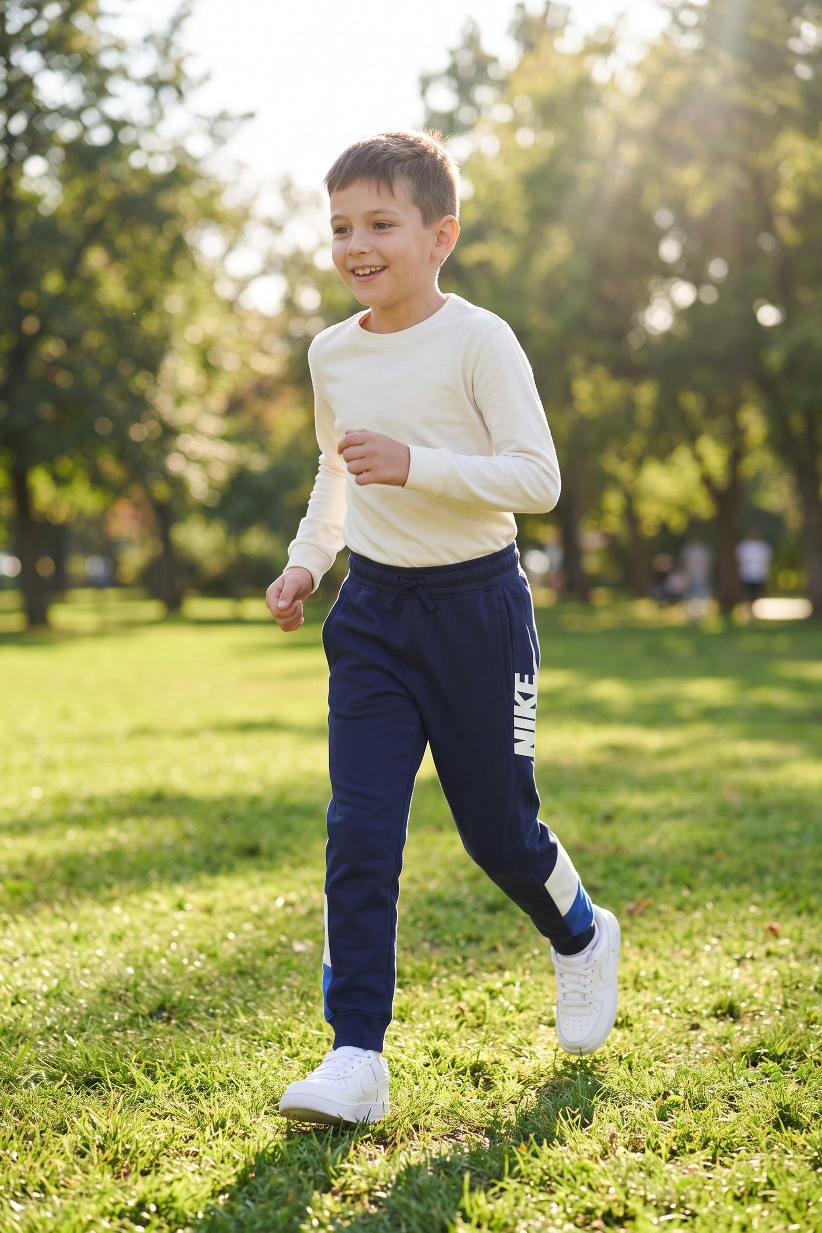 Kids Boy Standard Fit Outdoor Sweatpants, Navy