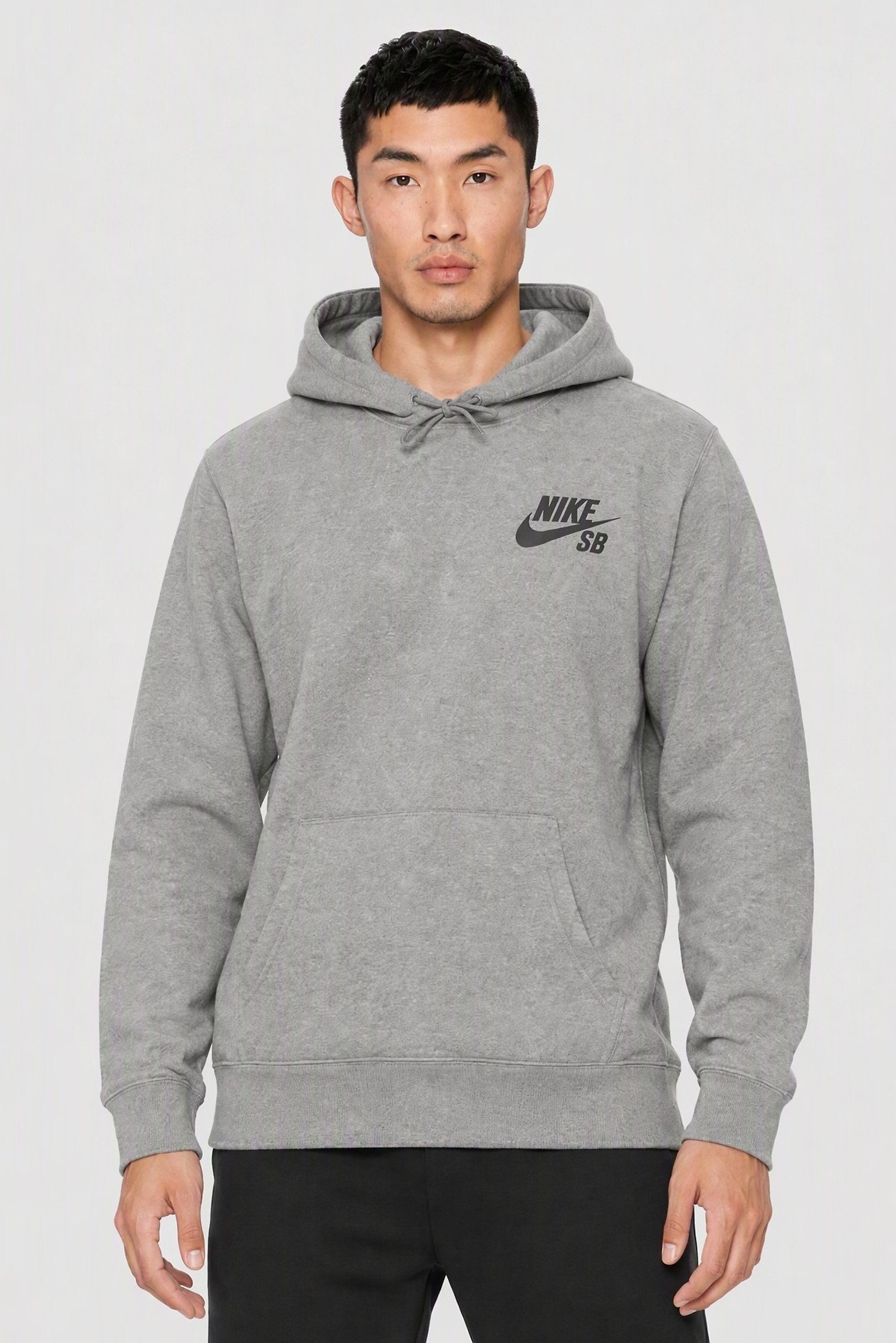 Men Sportswear Fit Long Sleeve Outdoor Hoodie, Grey
