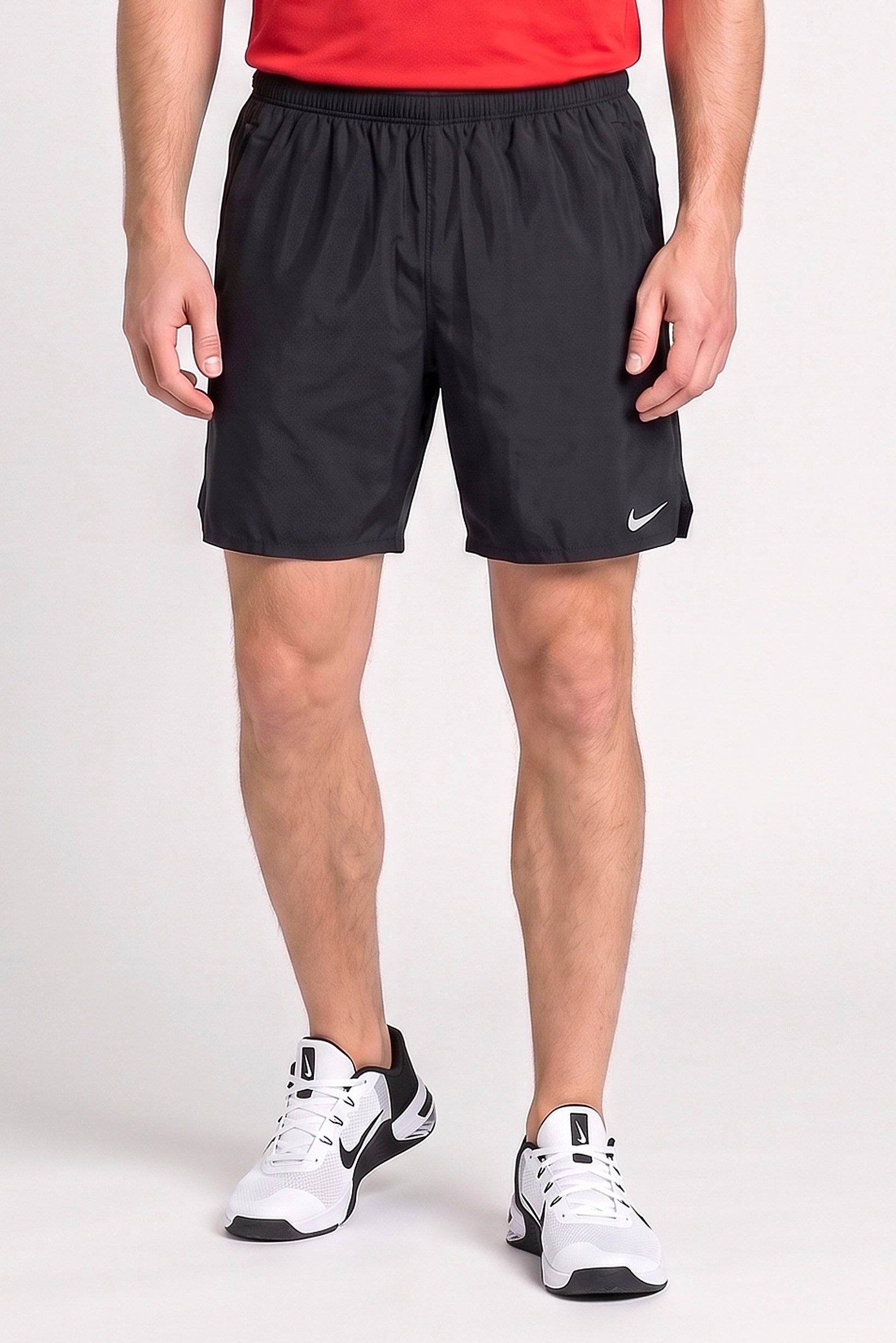 Men Standard Fit 9 Inseam Training Shorts, Black