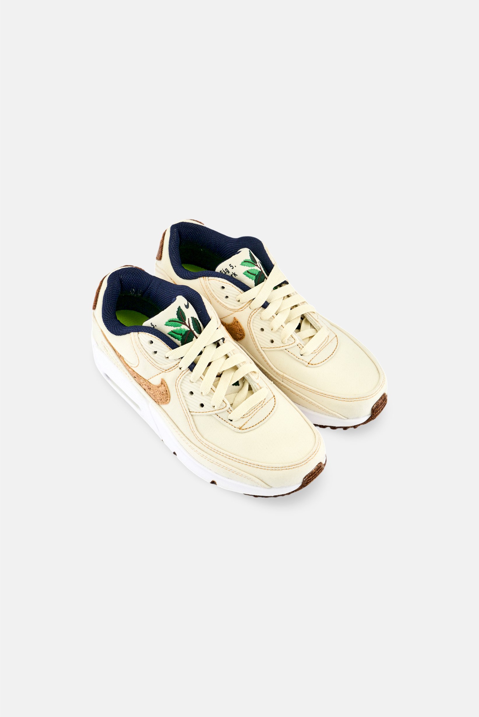 Kids Boy Air Max 90 SE Lace Up Outdoor Shoes, Ivory