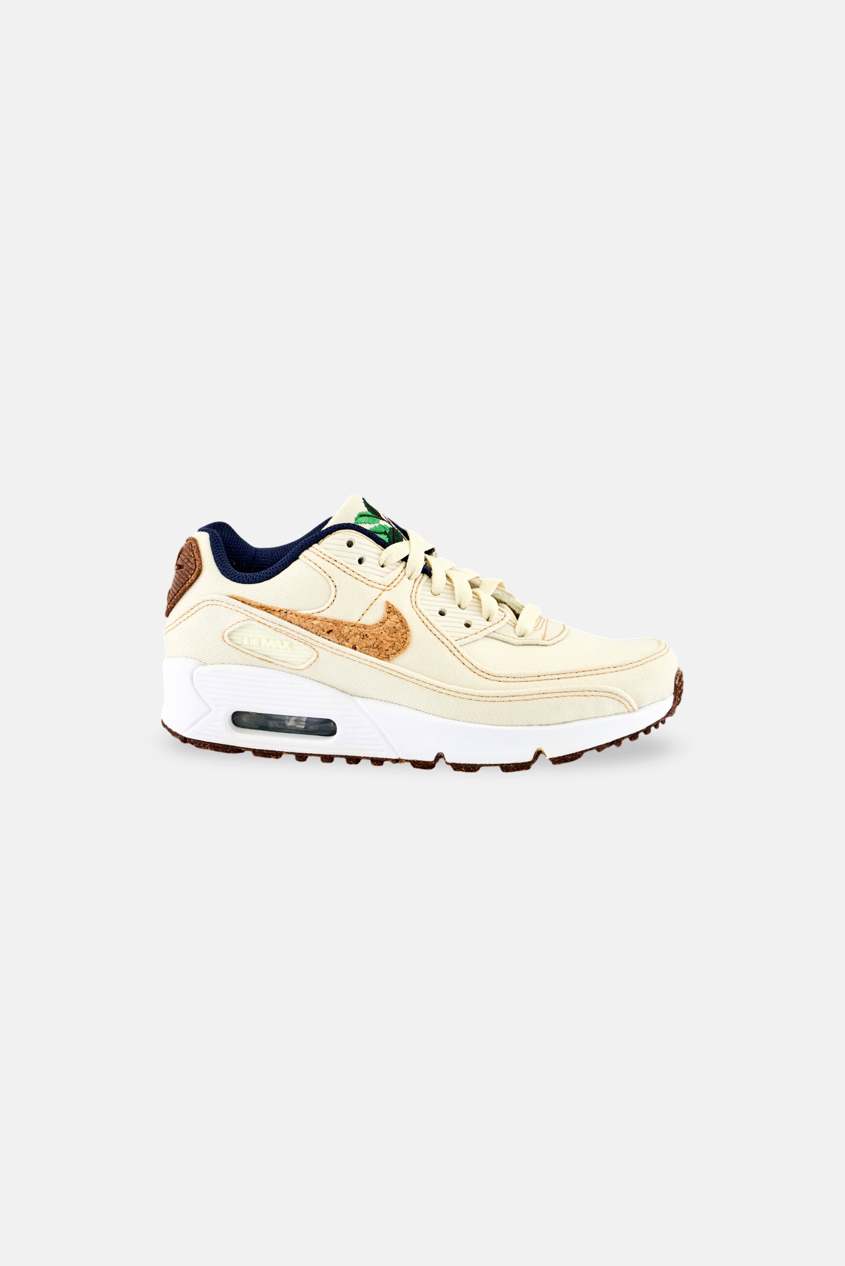 Kids Boy Air Max 90 SE Lace Up Outdoor Shoes, Ivory