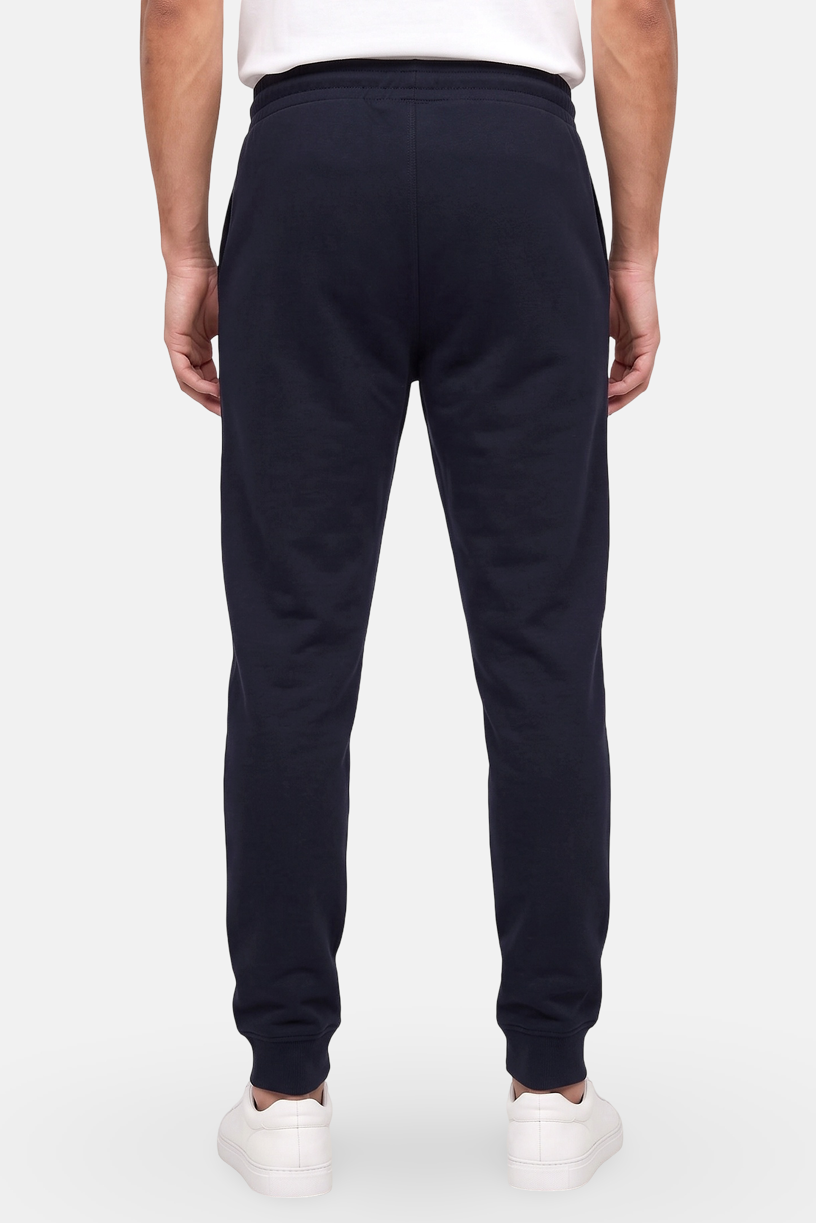 Men Regular Fit Brand Logo Jogger Pants, Dark Navy