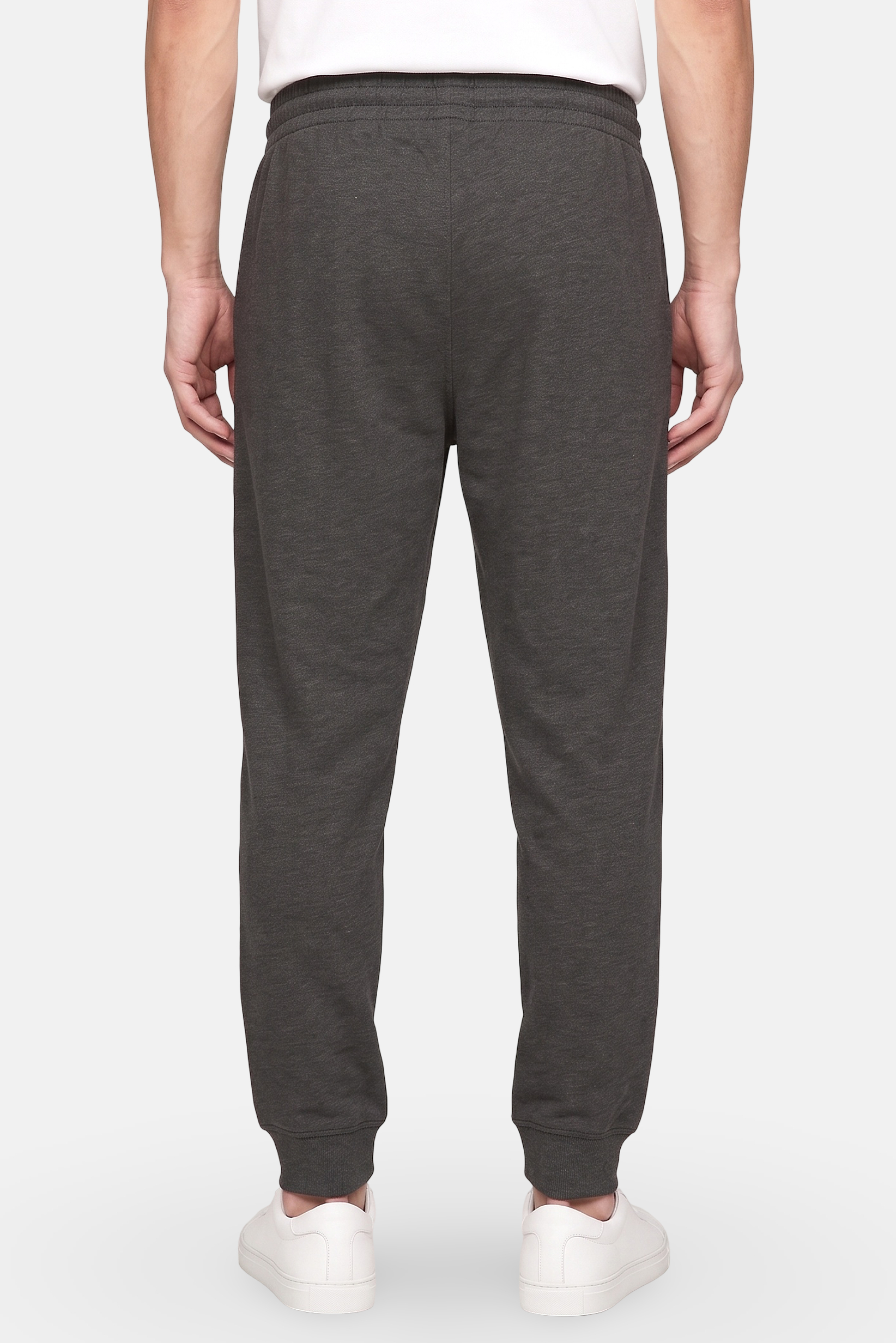 Men Regular Fit Brand Logo Jogger Pants, Dark Grey