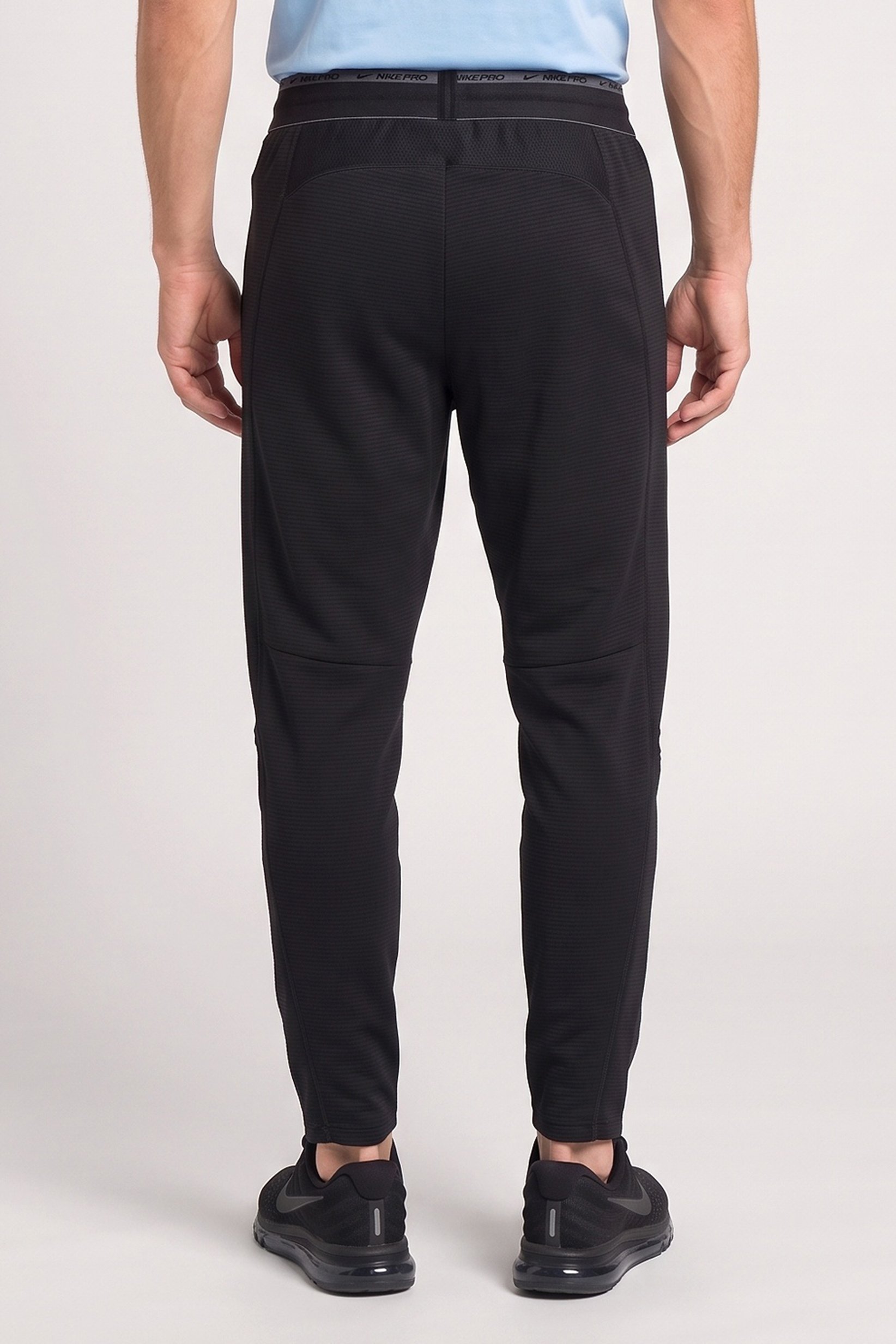 Men Standard Fit Training Track Pants, Black