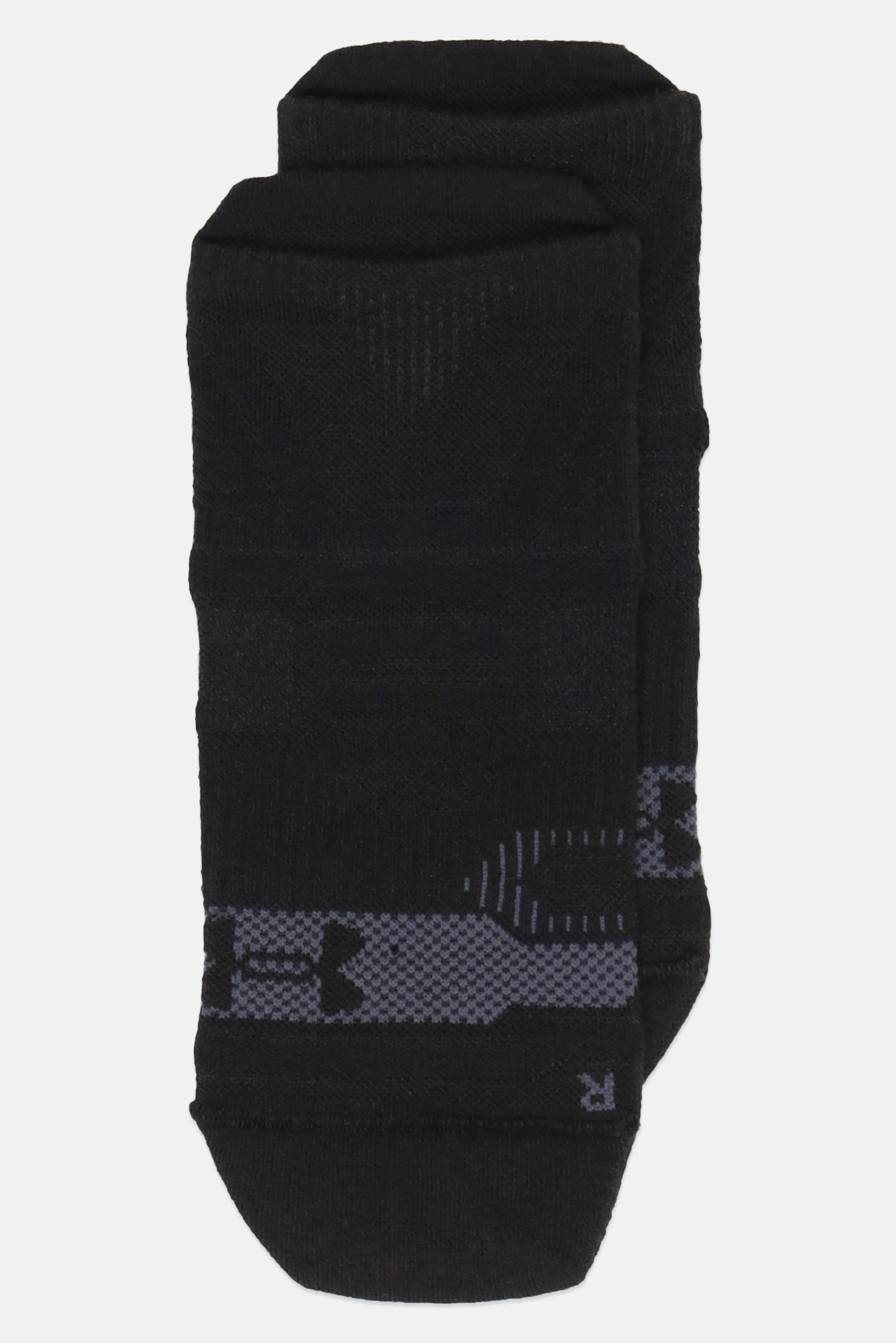 Kids Boy 1 Pair Brand Logo Rush Lightweight Quarter Socks, Black