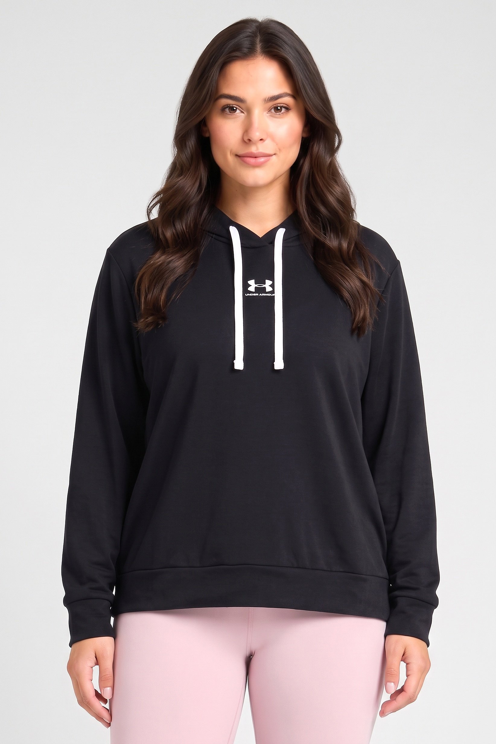 Women Plus Size Long Sleeve Outdoor Hoodie, Black