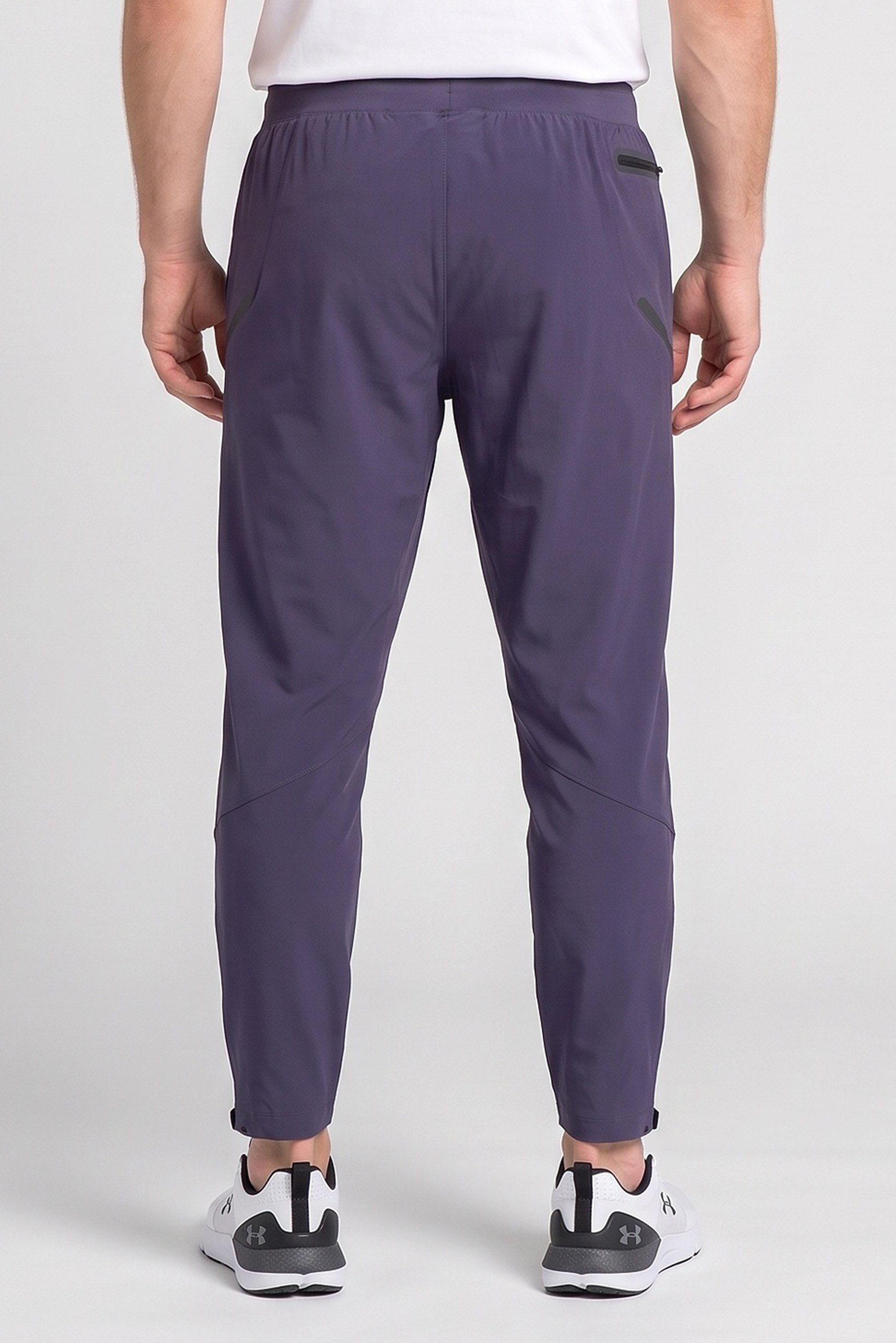 Men Fitted Brand Logo Outdoor Pants, Dusty Purple