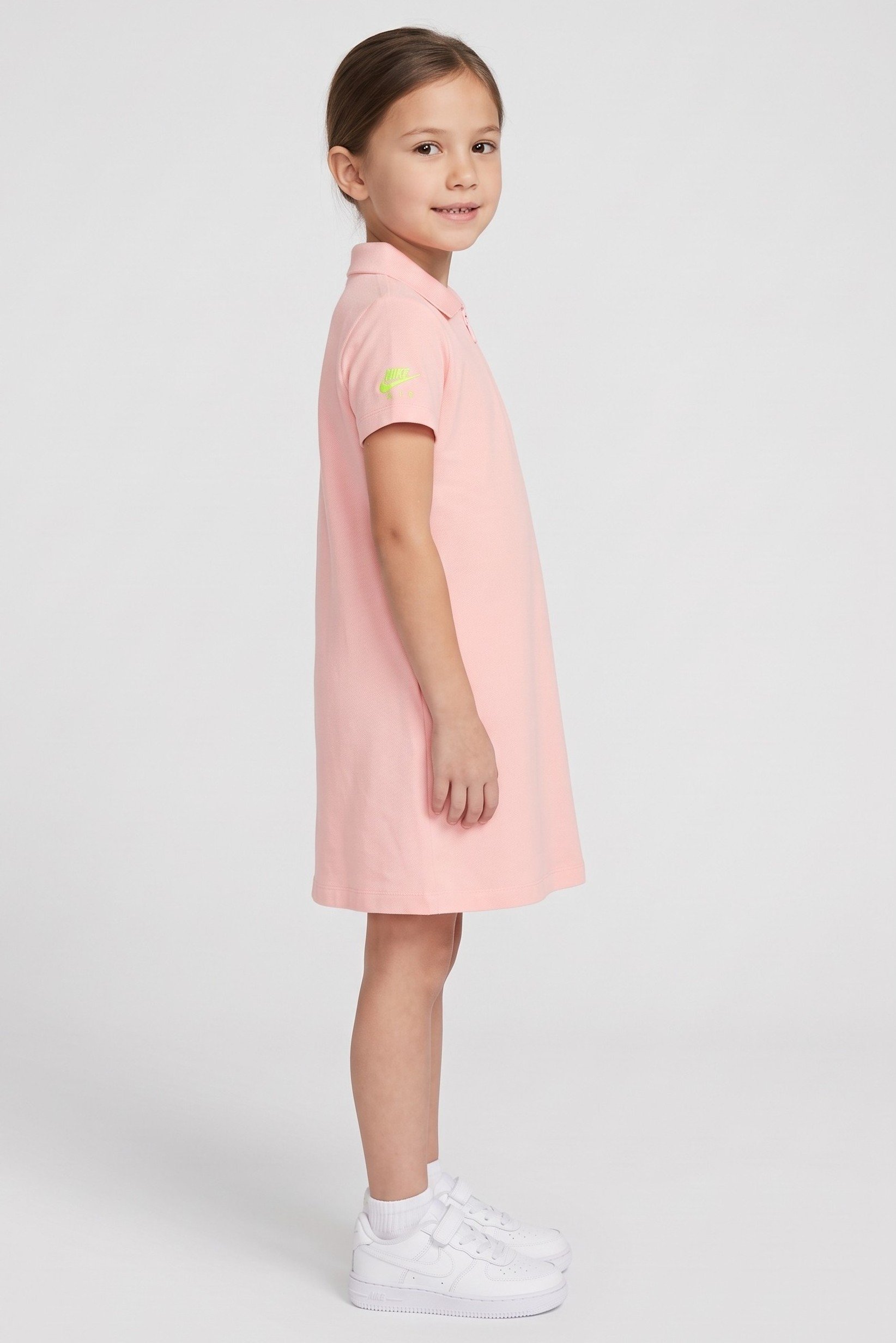 Kids Girl Sportswear Fit Short Sleeve Outdoor Dress, Pink