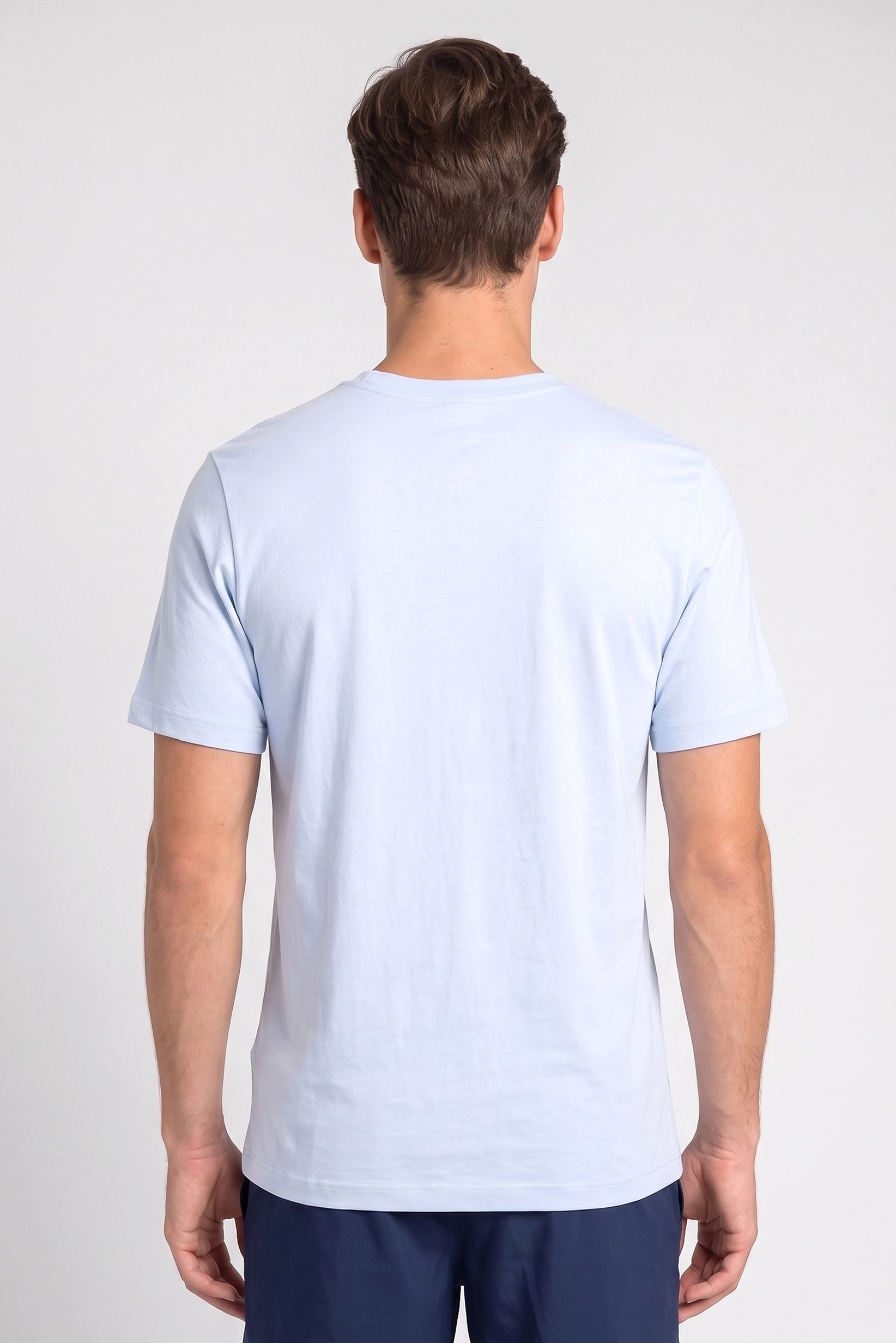 Men Sportswear Fit Short Sleeve Outdoor T-Shirt, Blue