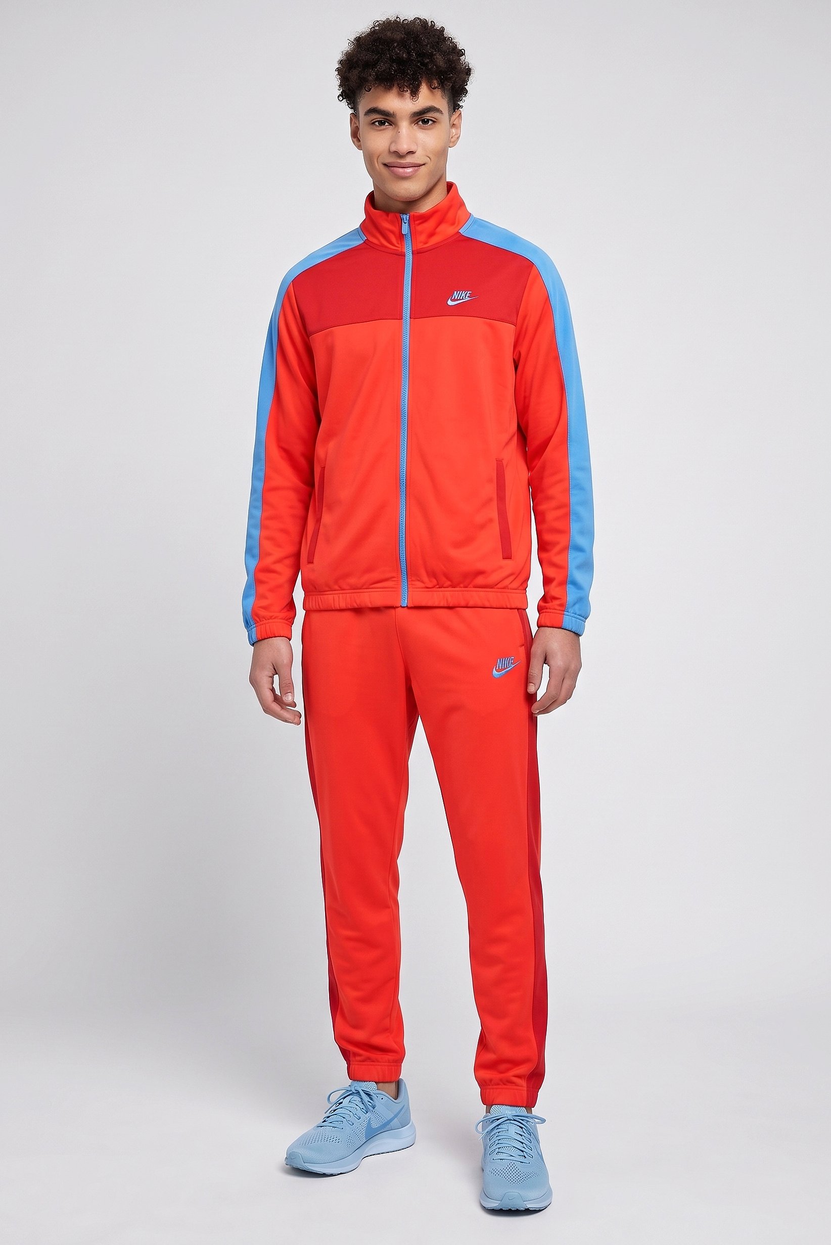 Men Standard Fit Long Sleeve Training Tracksuit, Multicolor