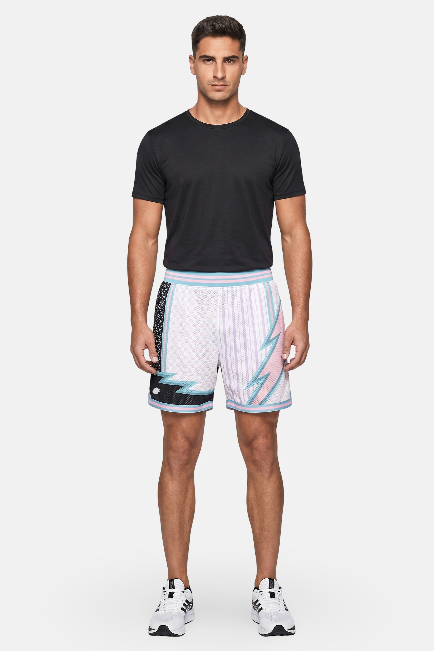 Men Loose Fit Training Shorts, Multicolor