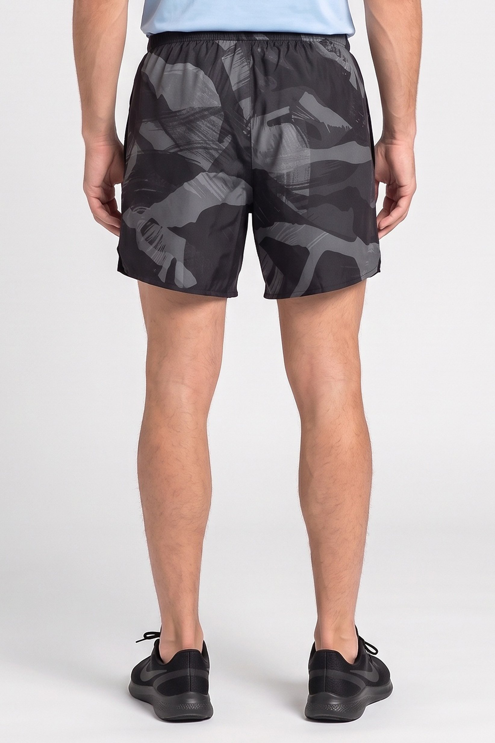 Men Standard Fit 7 Inseam Camouflage Running Shorts, Multicolor