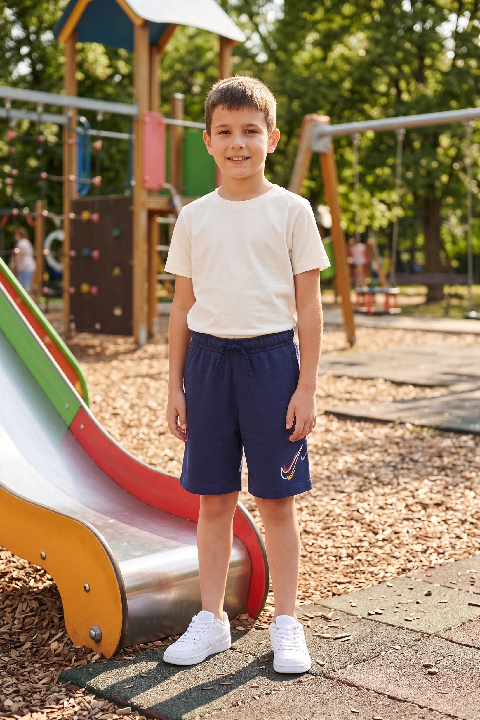 Kids Boys Standard Fit Outdoor Shorts, Navy