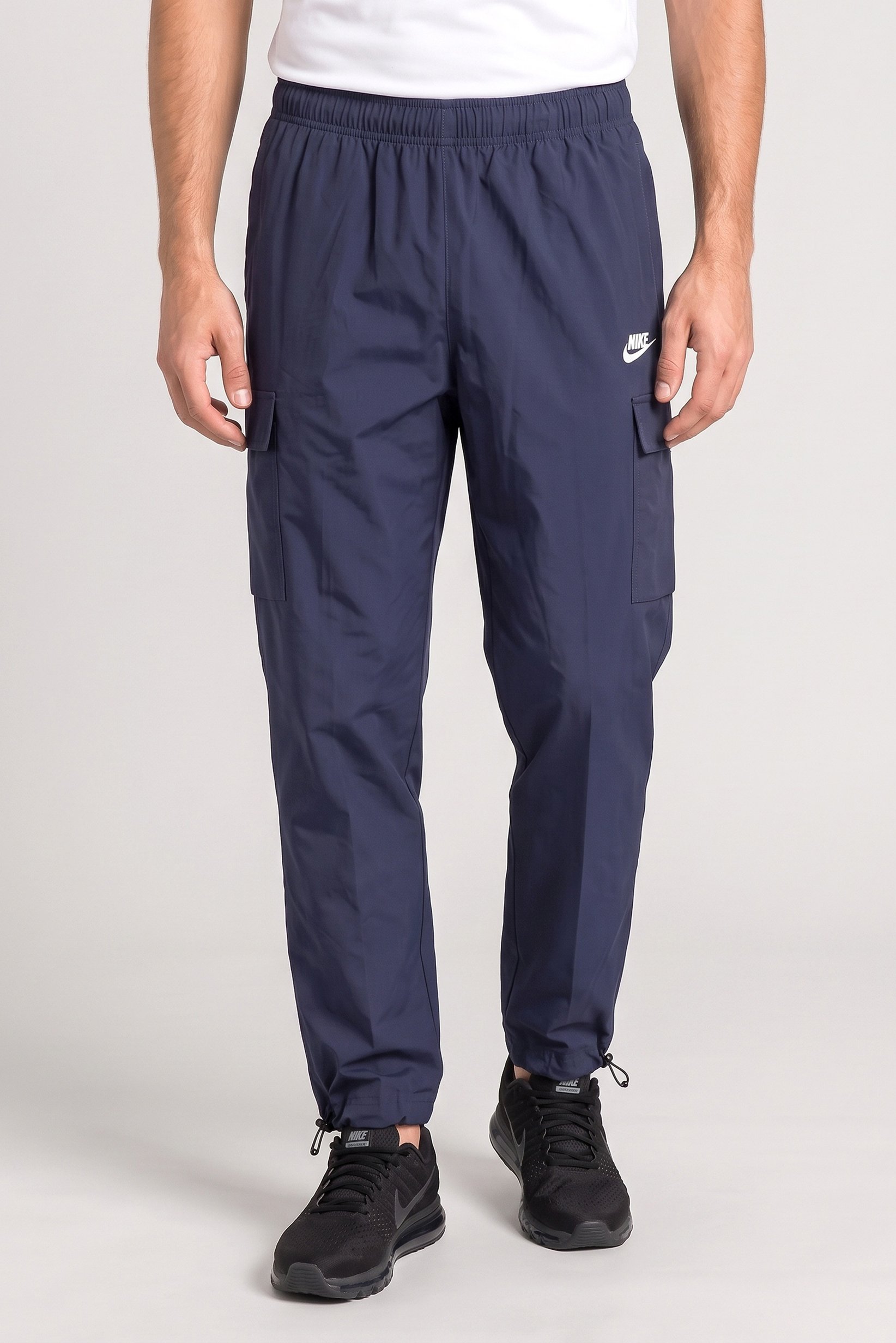 Men Sportswear Fit Training Track Pants, Navy Blue