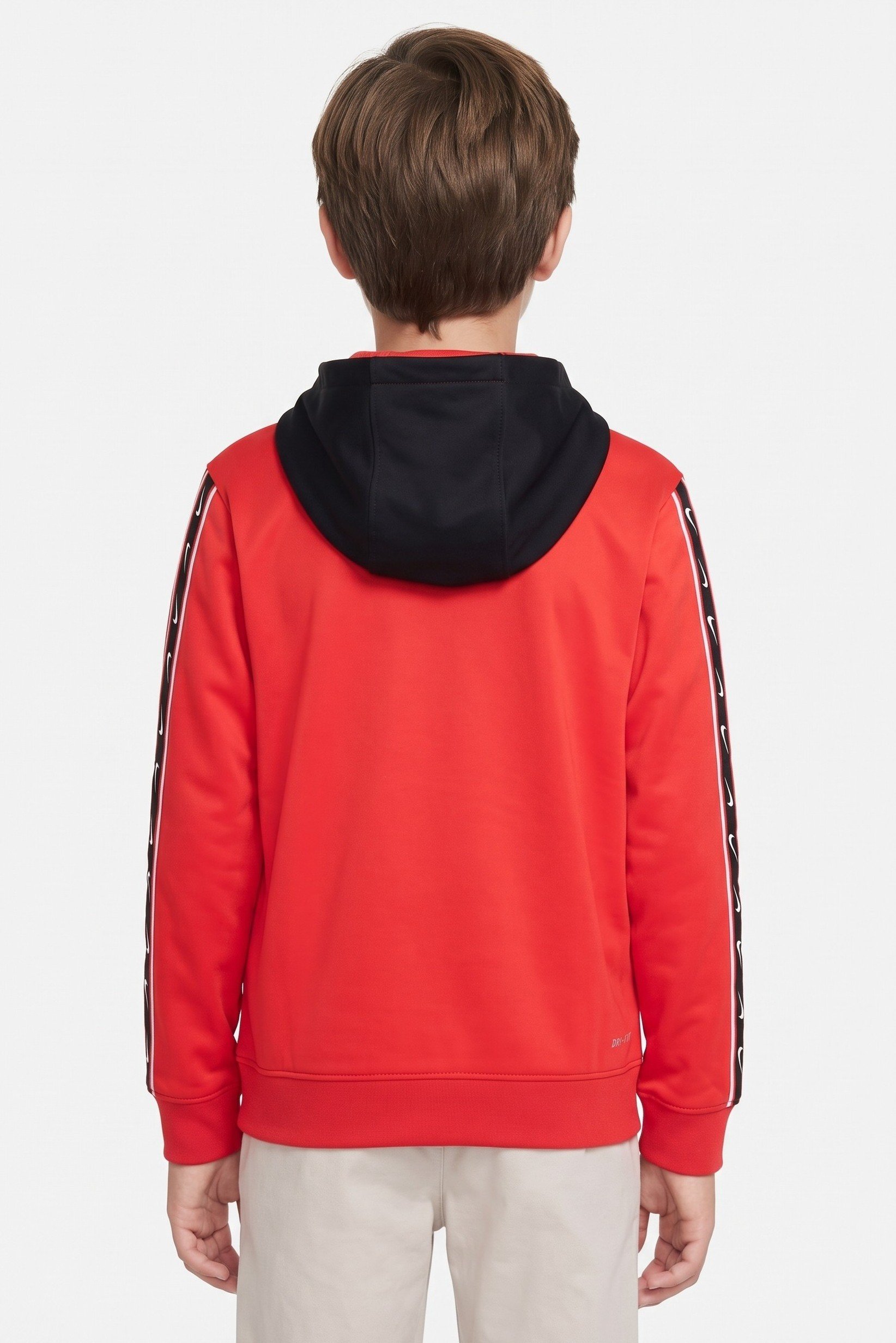 Kids Boy Sportswear Fit Long Sleeve Training Hoodie, Red
