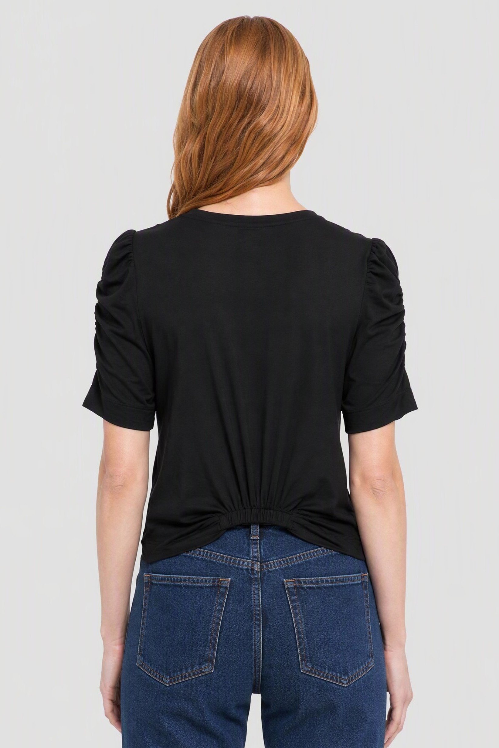 Women Crew Neck Plain Sleeveless Tank Top, Black
