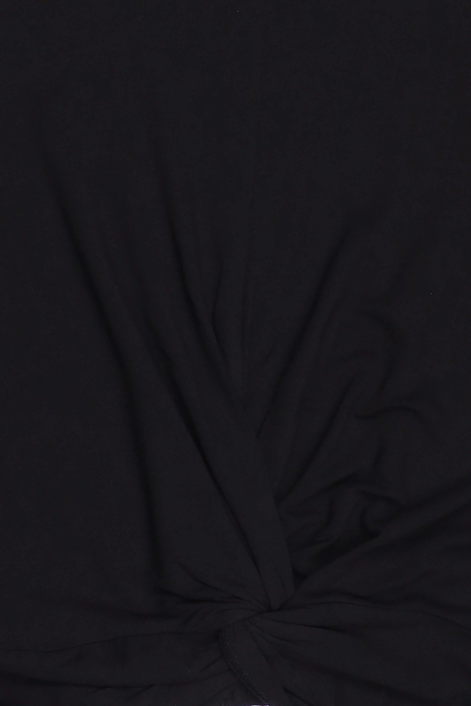 Women Crew Neck Plain Sleeveless Tank Top, Black