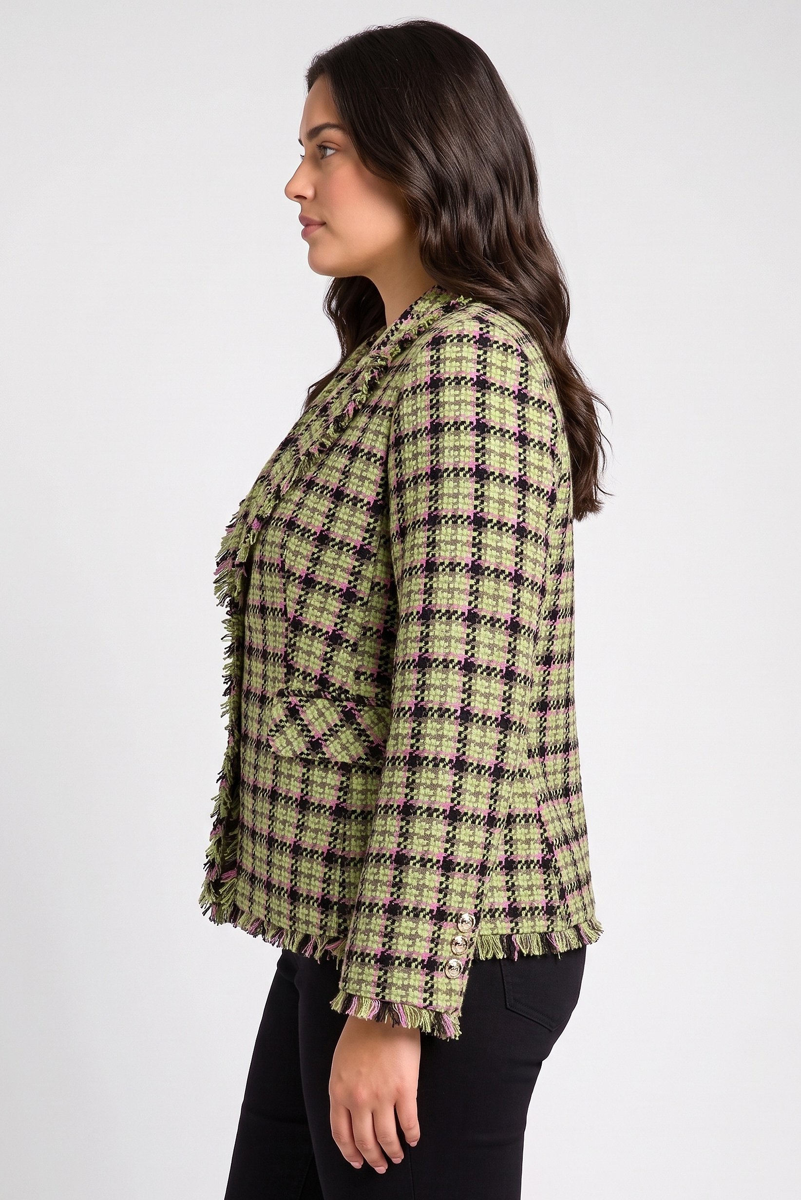 Women Regular Fit Textured Casual Blazer, Multicolor