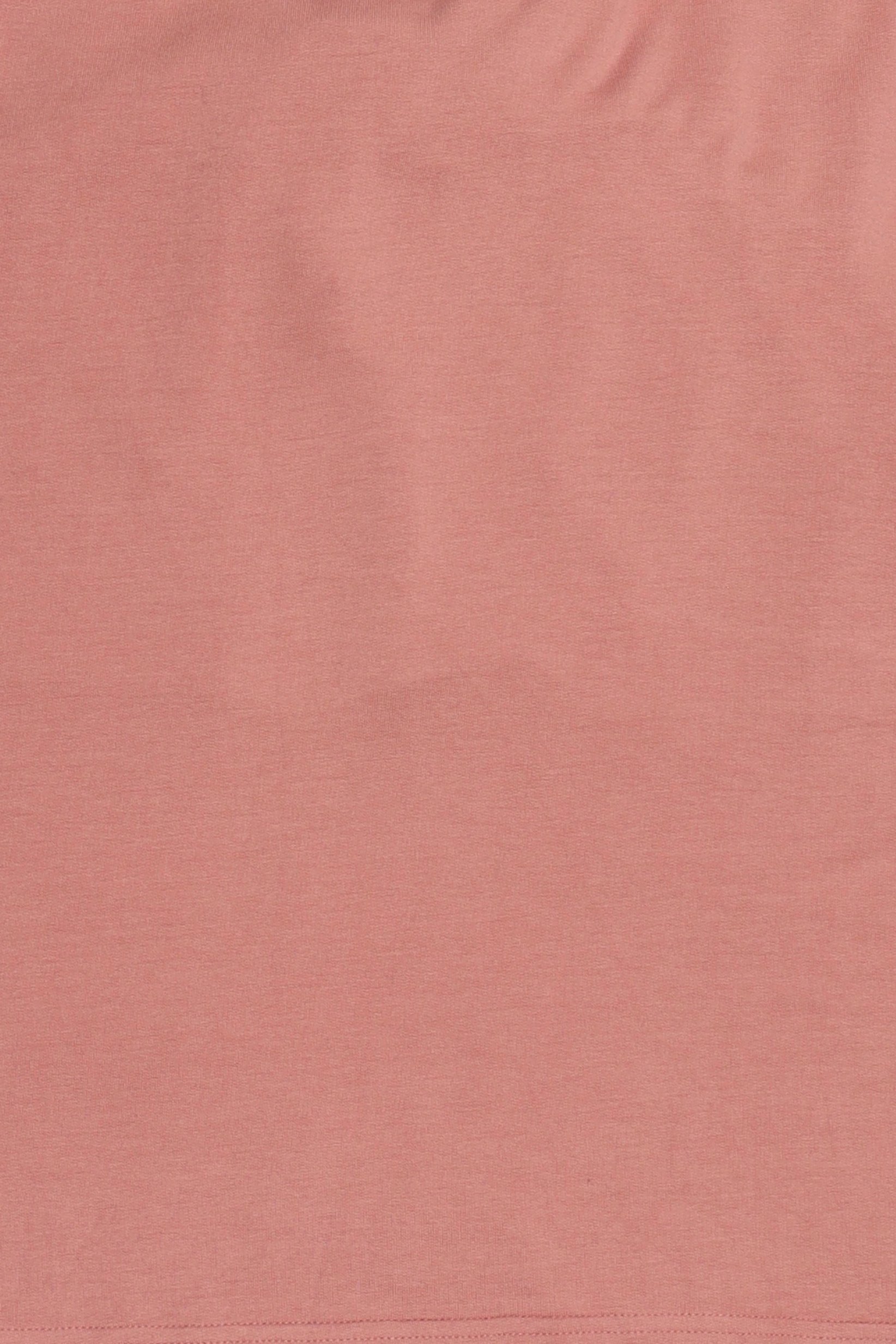 Women Twist Neck Long Sleeve Solid Top, Old Rose