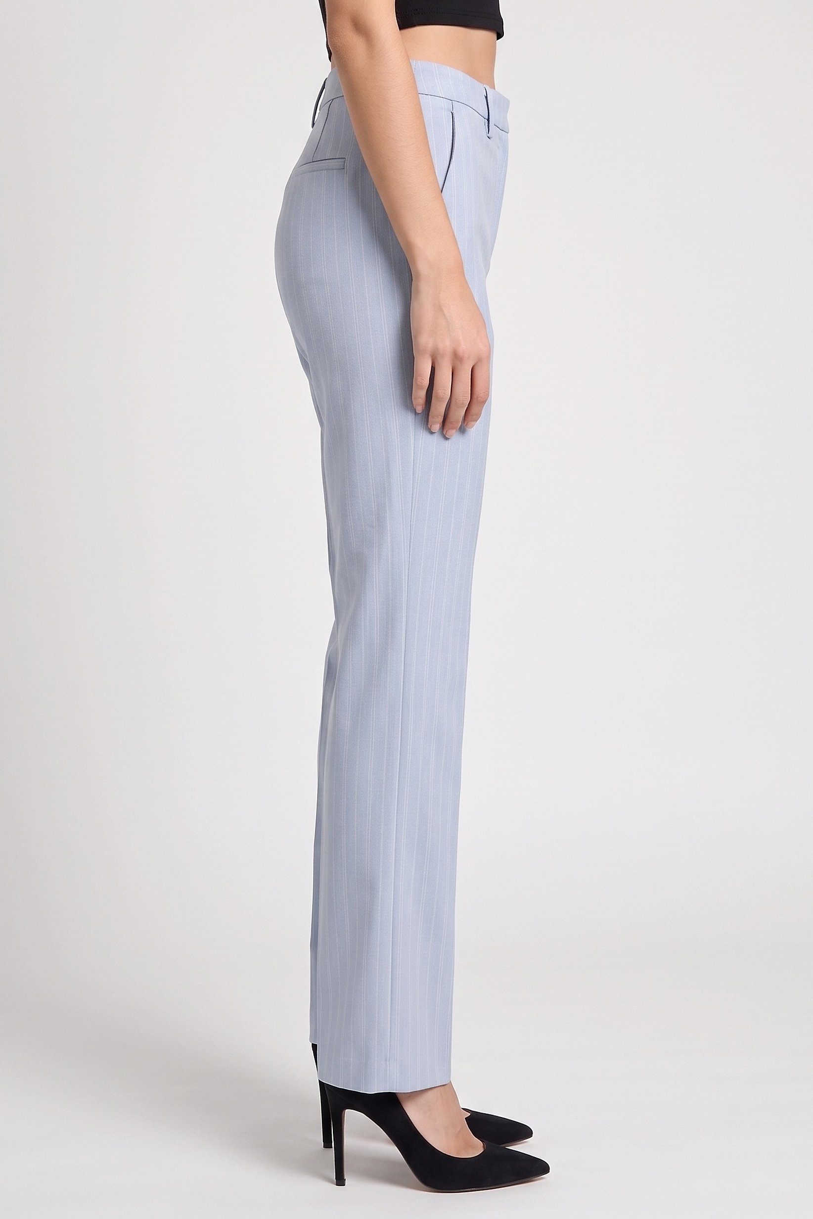 Women Regular Fit Stripe Wide Leg Pants, Multicolor