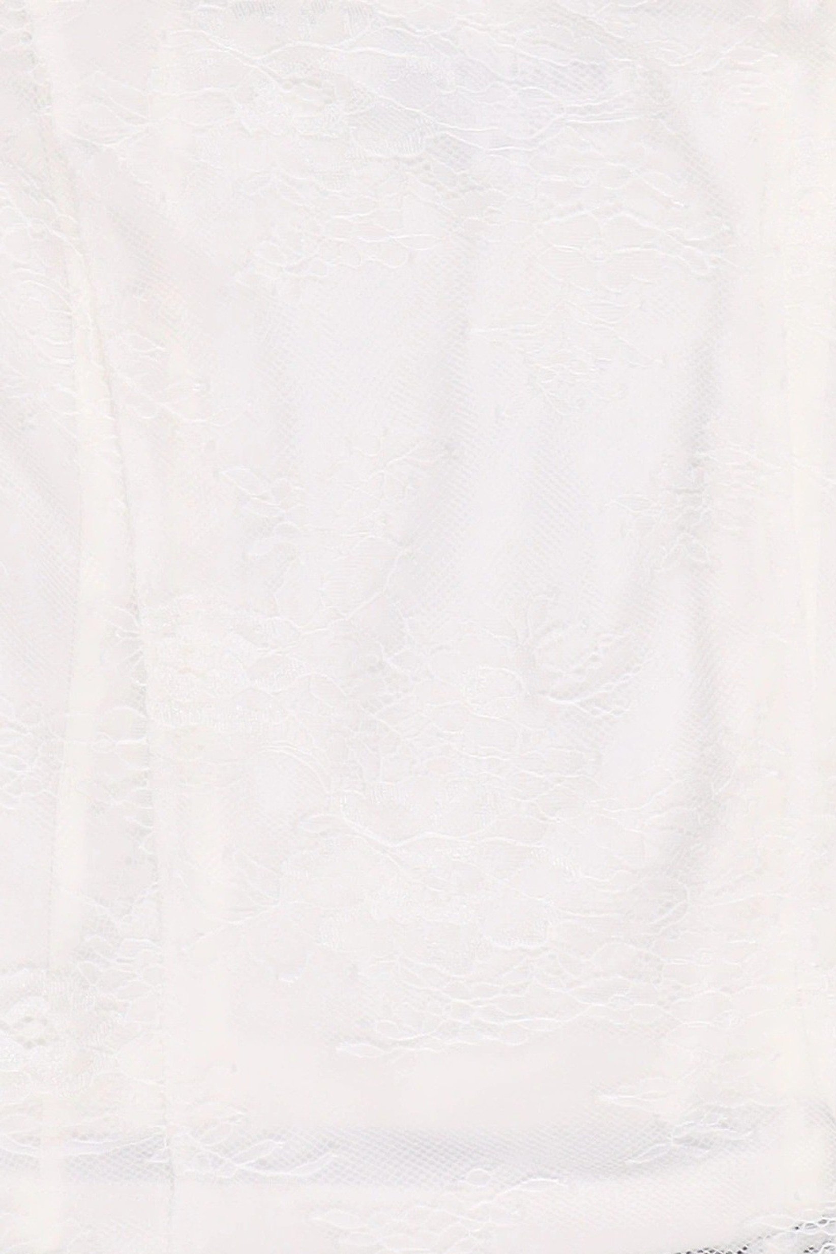 Women Square Neck Long Sleeve Textured Top, White