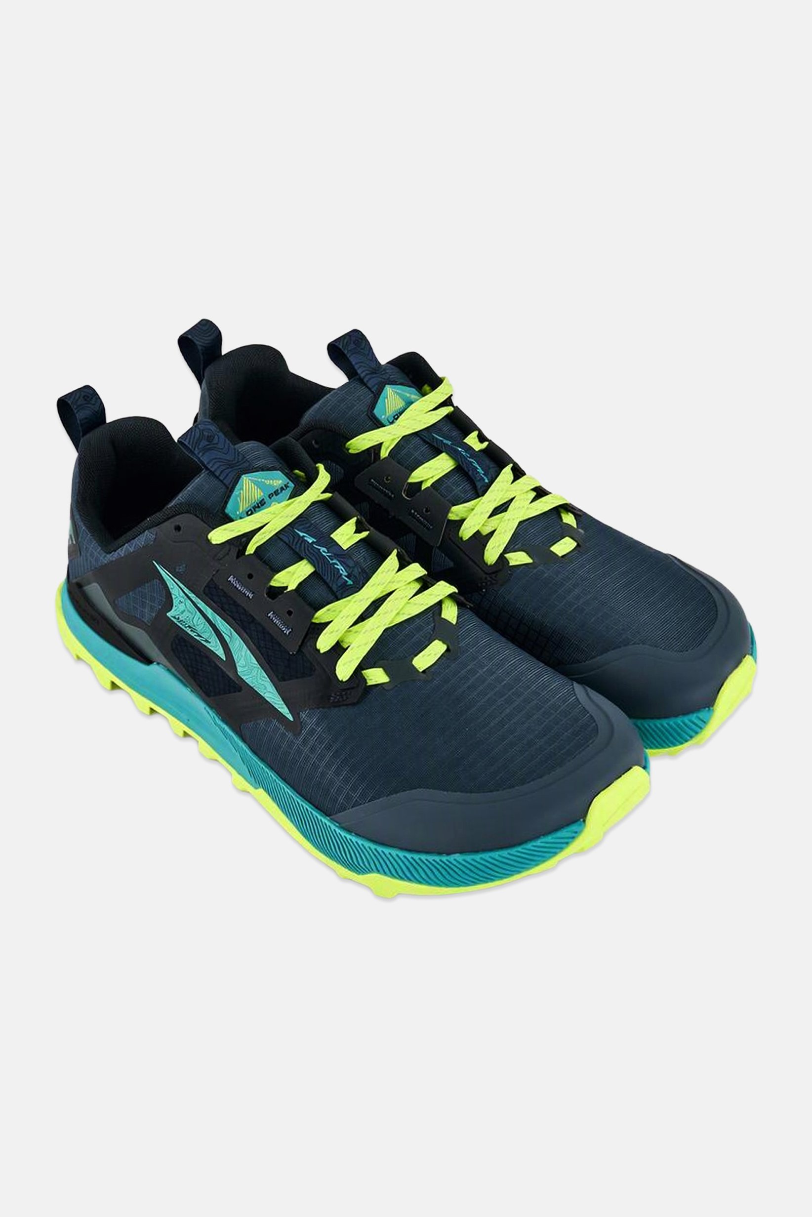 Men Lone Peak 8 Lace Up Running Shoes, Multicolor