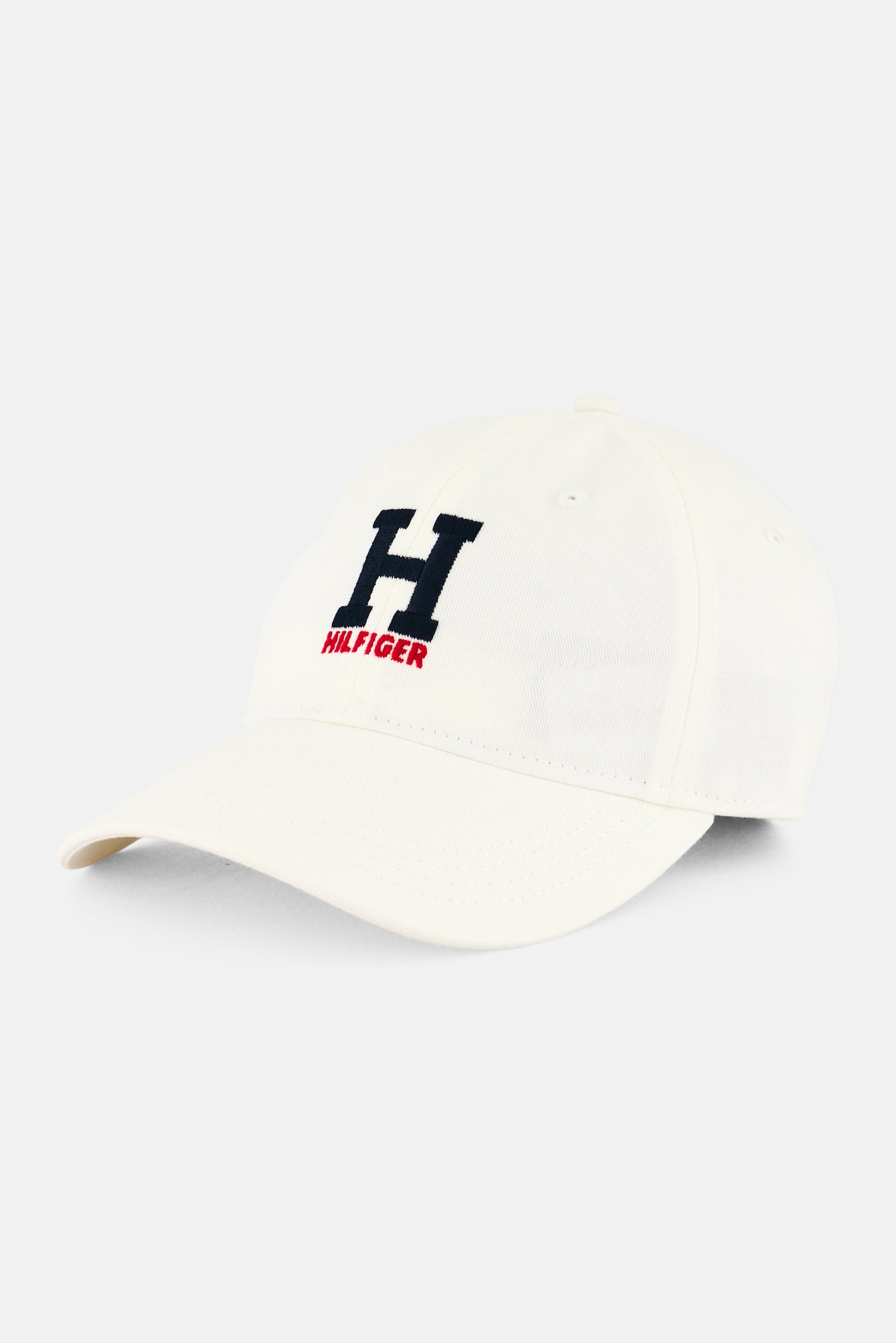 Men Embroidered Logo Adjustable Baseball Cap, White