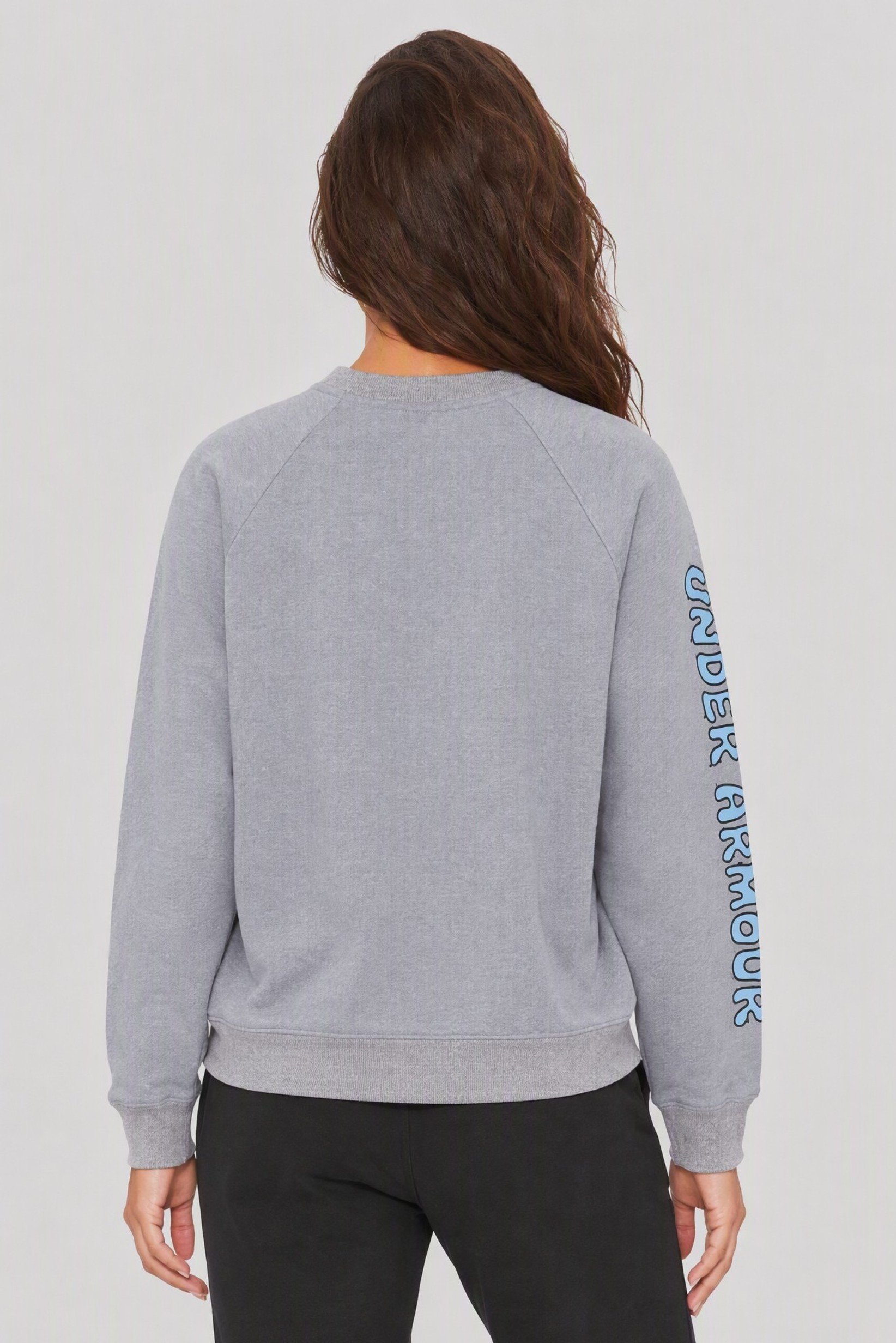 Women Loose Fit Long Sleeve Outdoor Sweatshirt, Grey