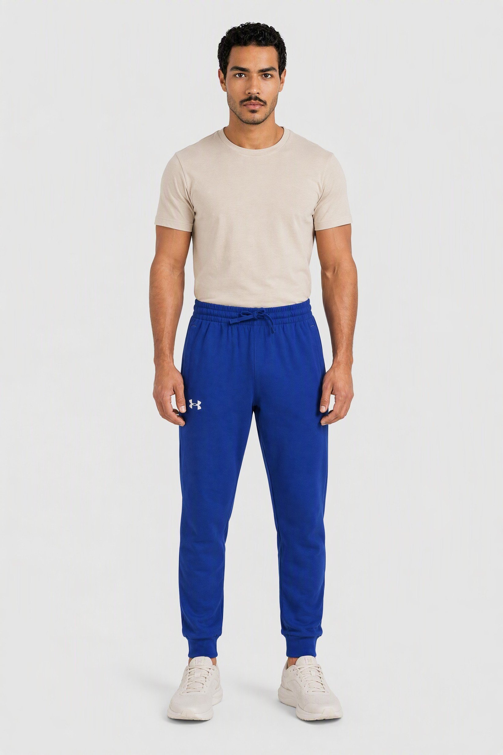 Men Loose Fit Outdoor Sweatpants, Blue