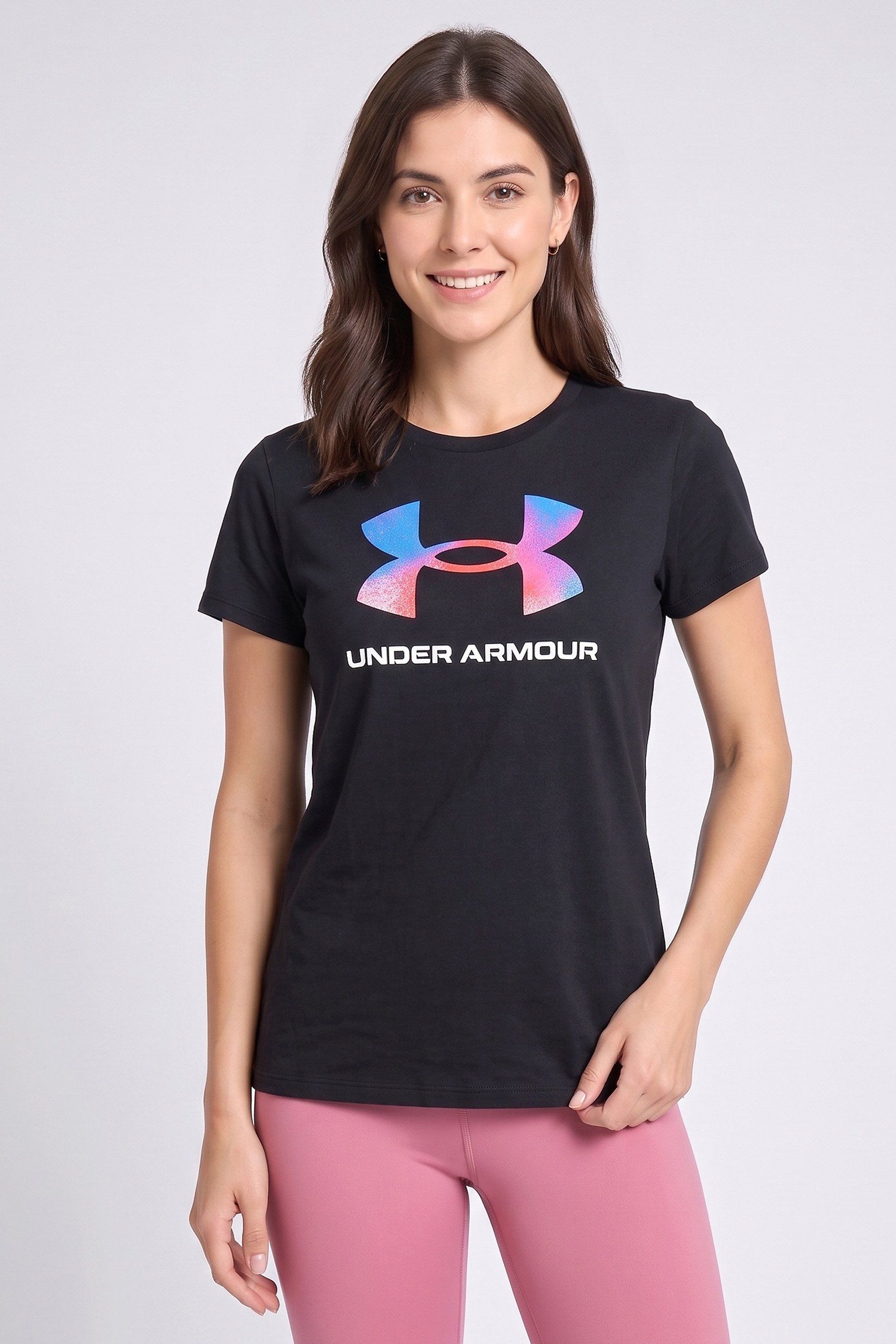 Women Loose Fit Short Sleeve Outdoor T-Shirt, Black