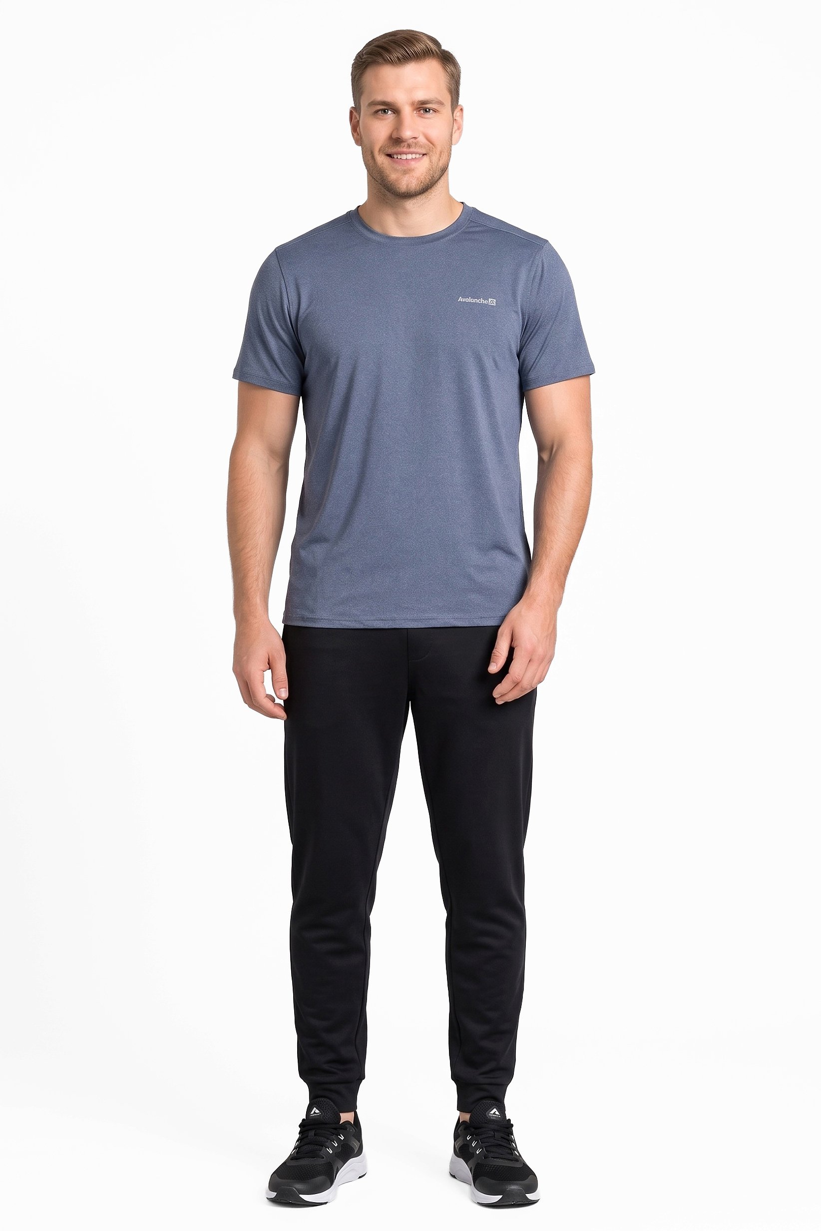 Men Sportswear Fit Short Sleeve Training T-Shirt, Blue
