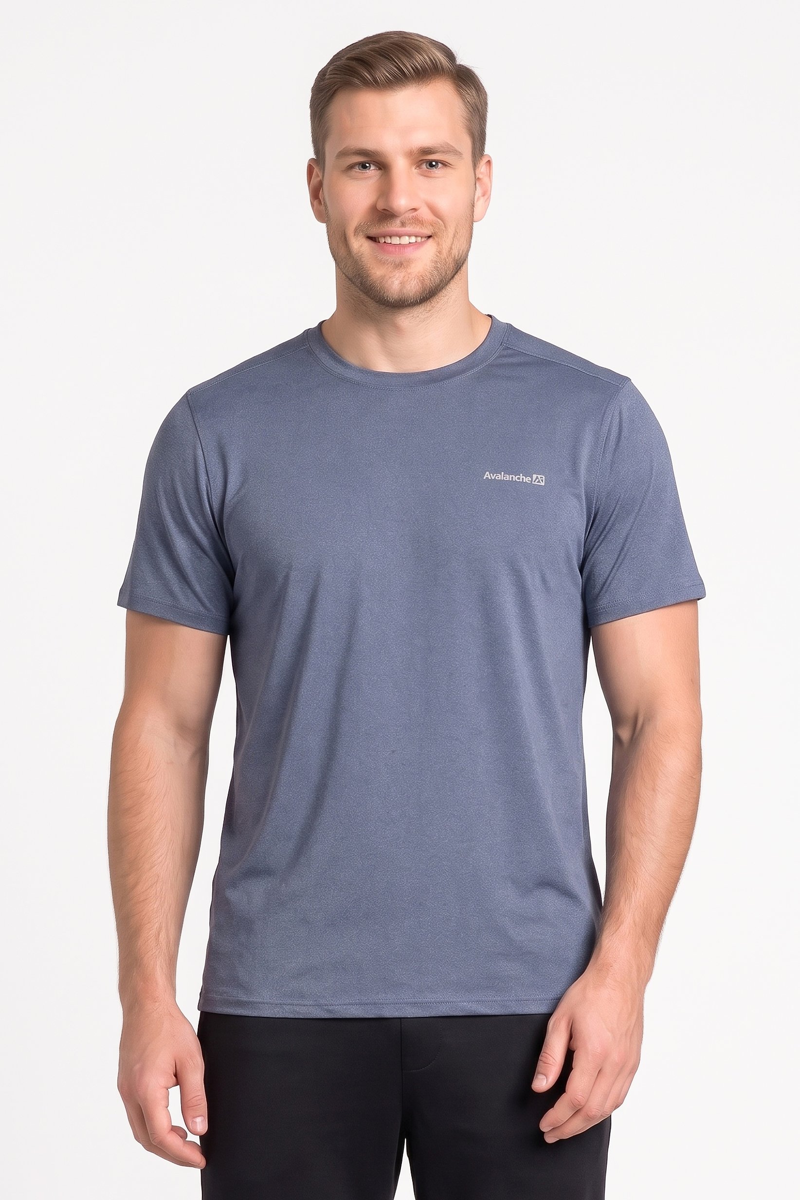 Men Sportswear Fit Short Sleeve Training T-Shirt, Blue