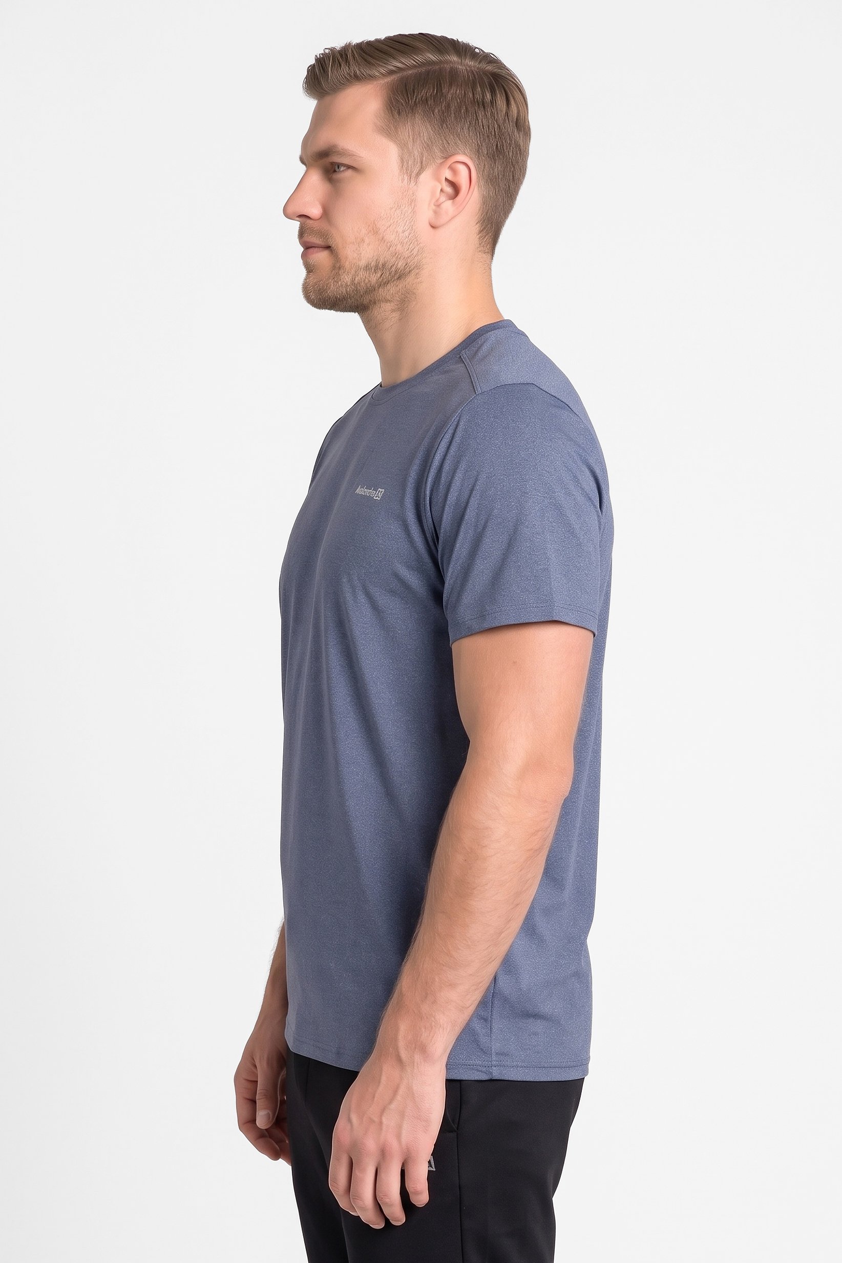 Men Sportswear Fit Short Sleeve Training T-Shirt, Blue
