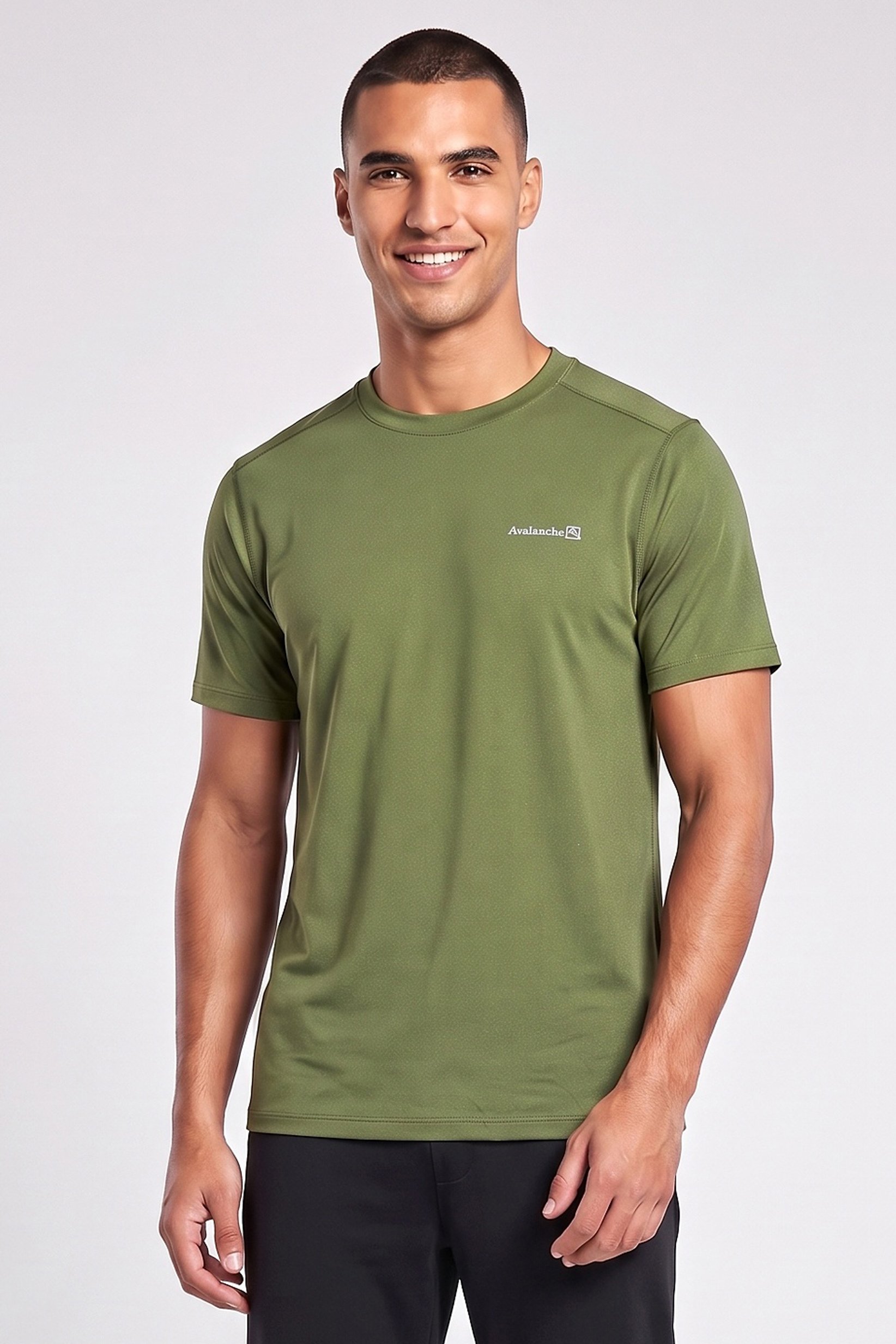 Men Sportswear Fit Short Sleeve Training T-Shirt, Green