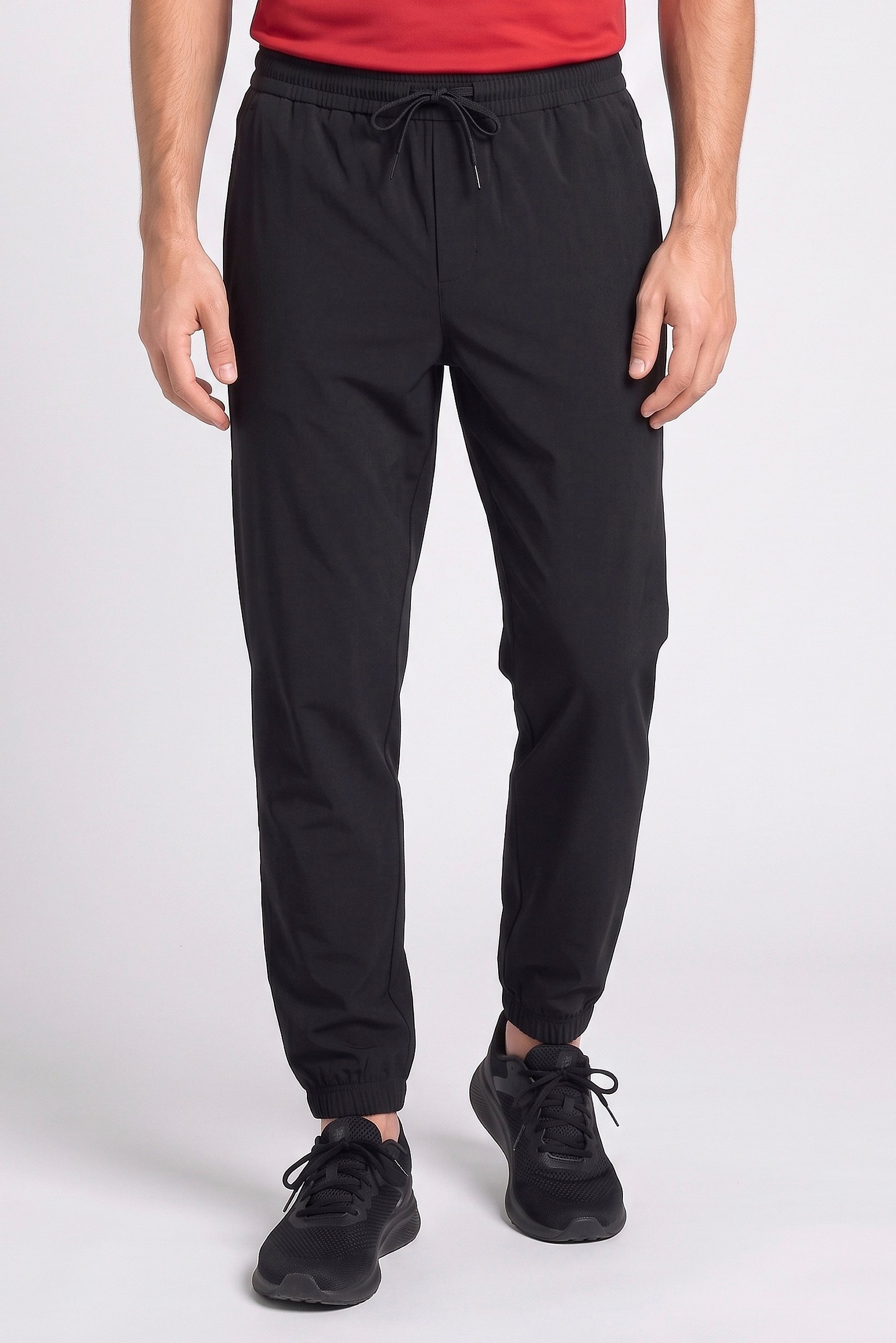Men Sportswear Fit Training Track Pants, Black