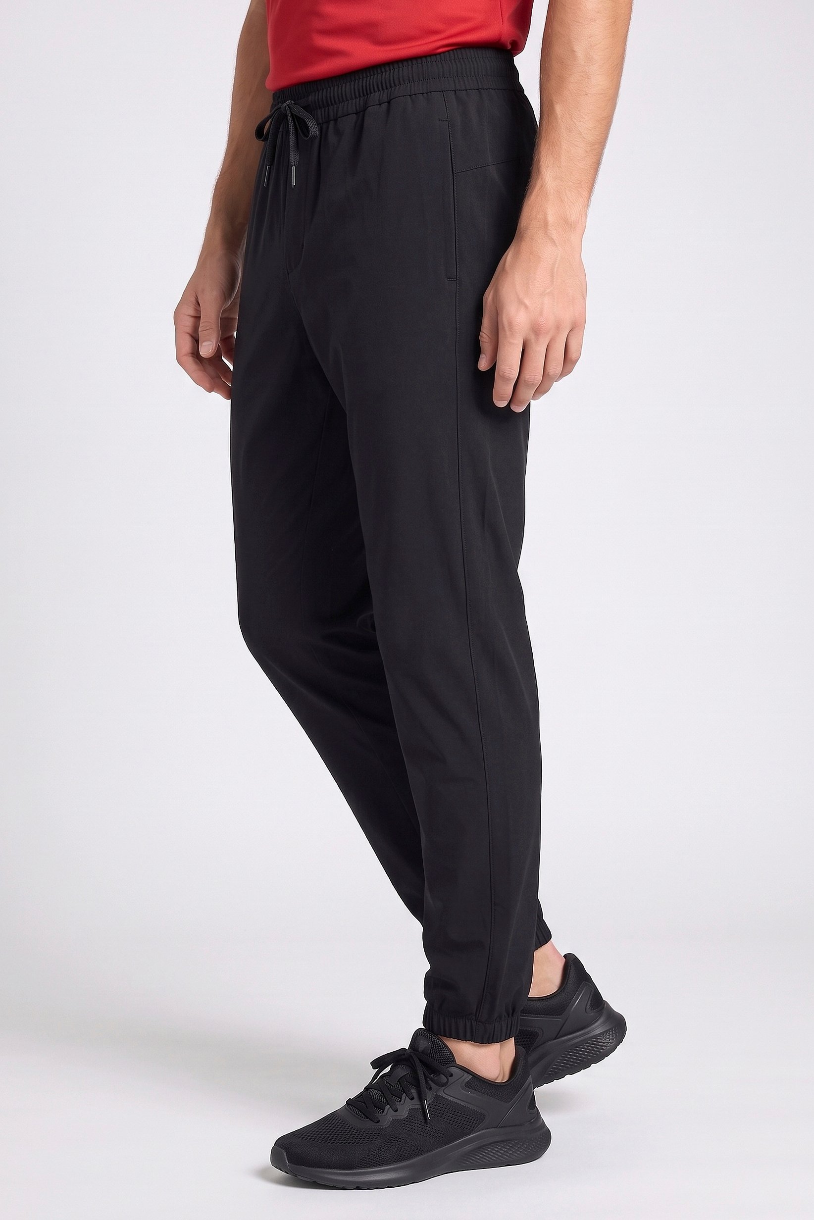 Men Sportswear Fit Training Track Pants, Black