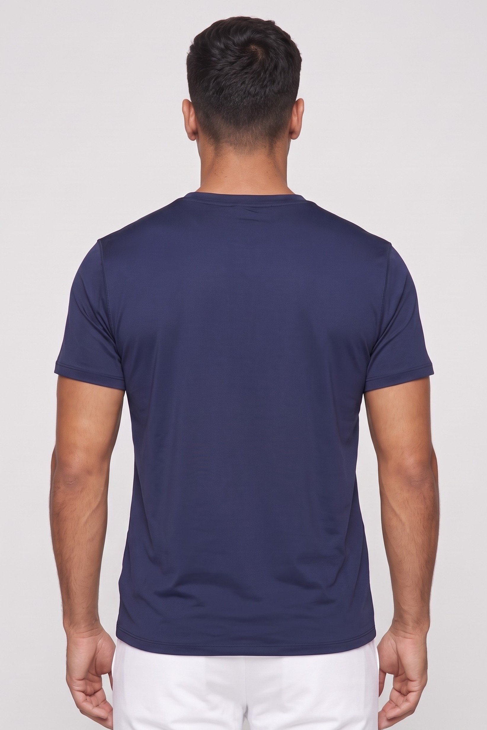 Men Sportswear Fit Short Sleeve Outdoor T-Shirt, Navy