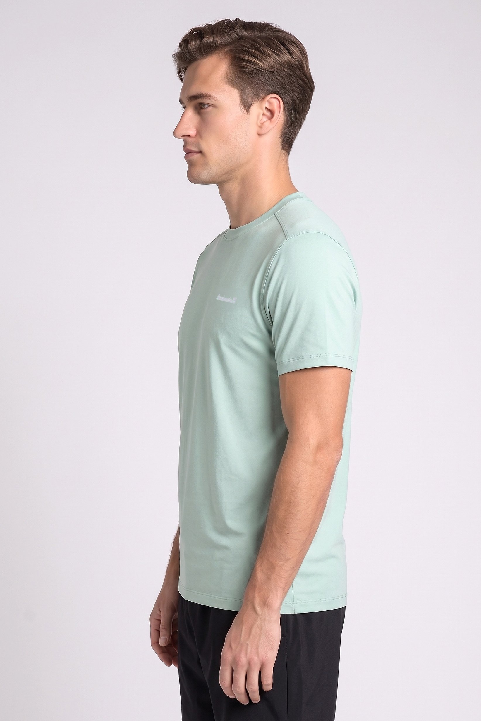 Men Sportswear Fit Short Sleeve Training T-Shirt, Sage Green