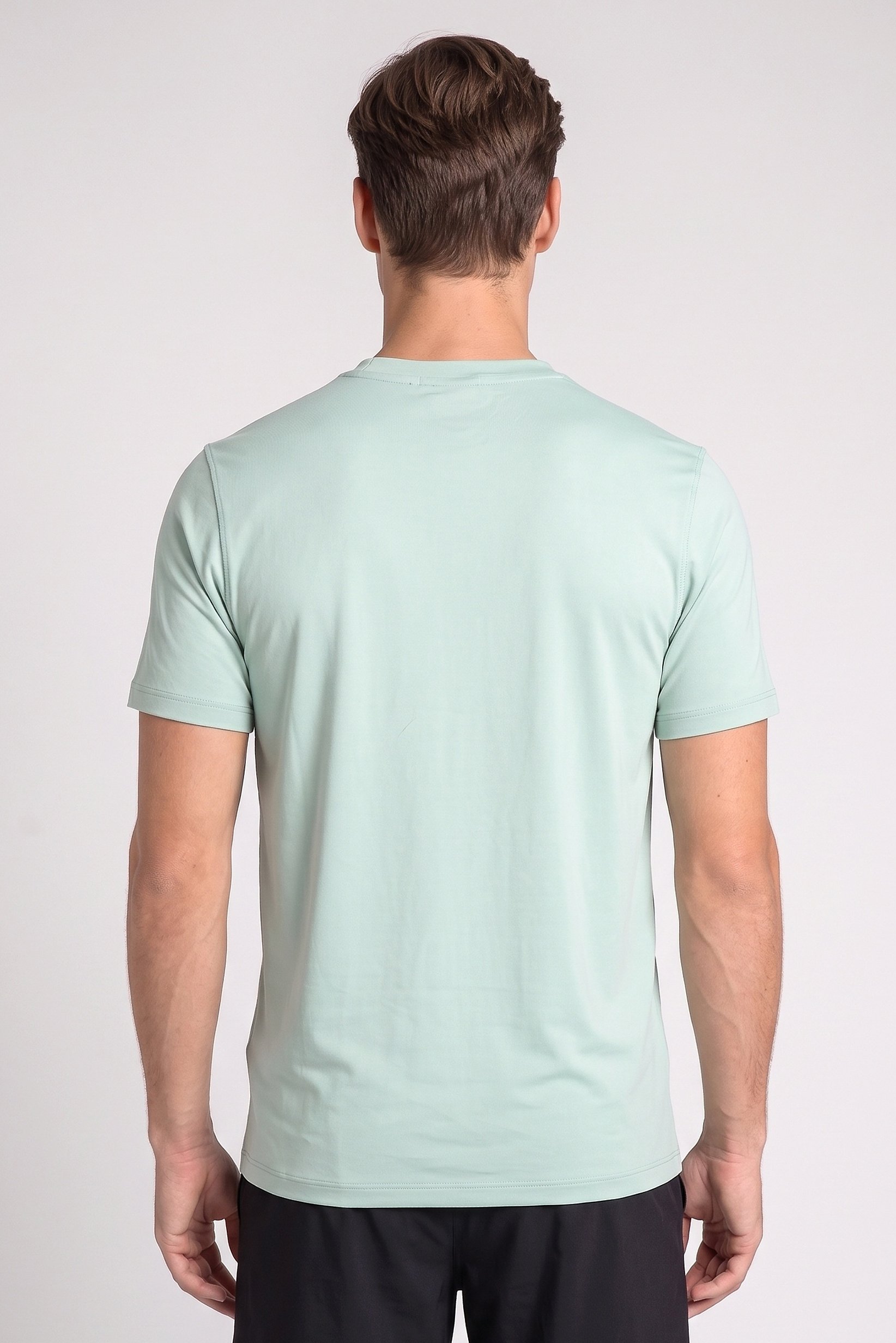 Men Sportswear Fit Short Sleeve Training T-Shirt, Sage Green