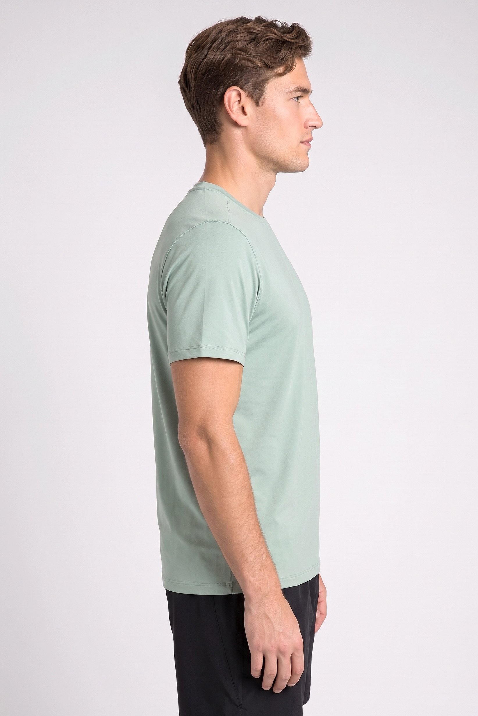 Men Sportswear Fit Short Sleeve Outdoor T-Shirt, Green