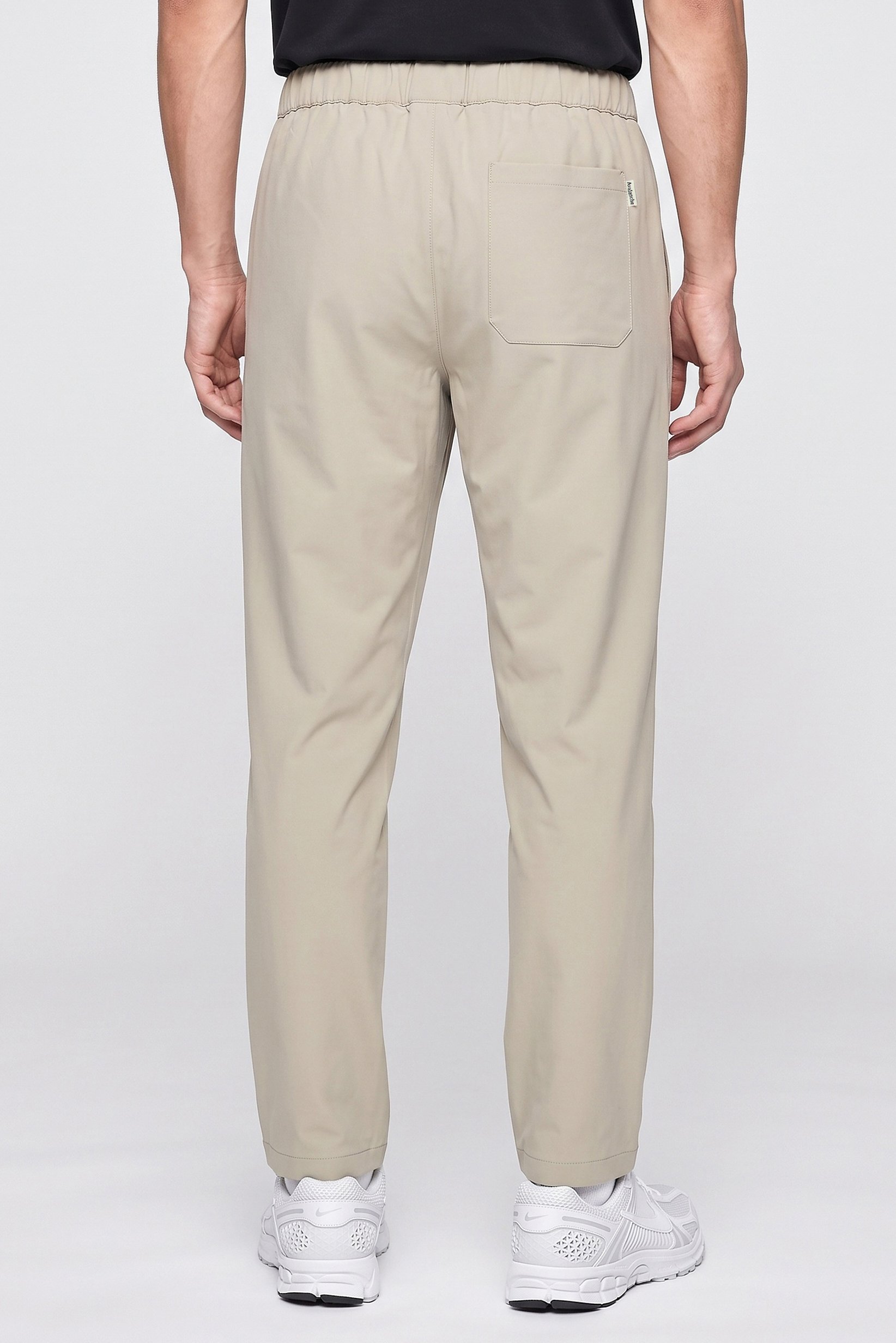 Men Sportswear Fit Outdoor Track Pants, Beige