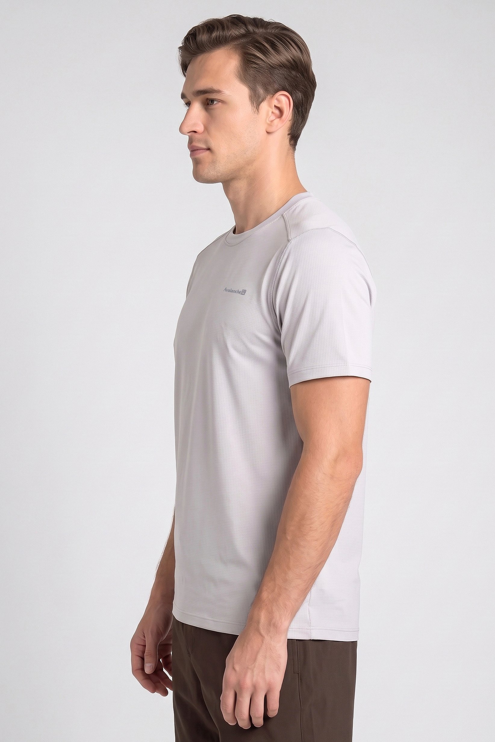 Men Sportswear Fit Short Sleeve Training T-Shirt, Grey