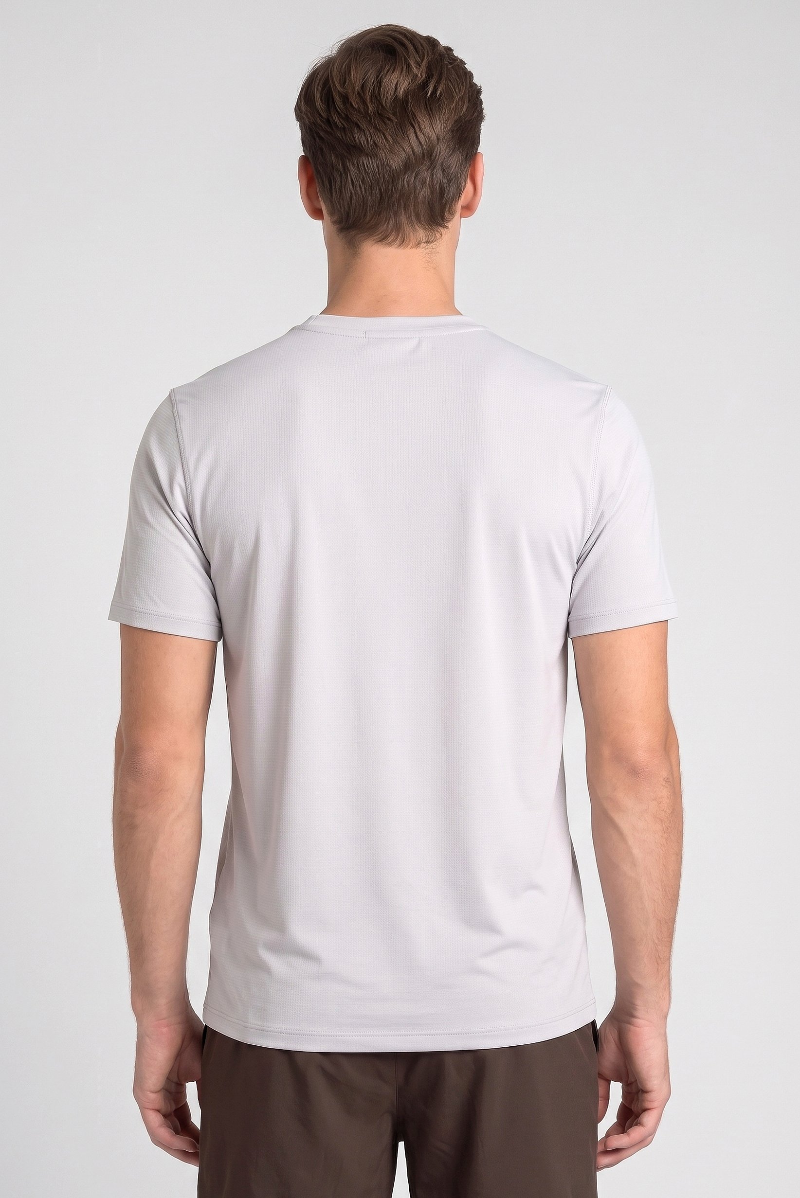 Men Sportswear Fit Short Sleeve Training T-Shirt, Grey