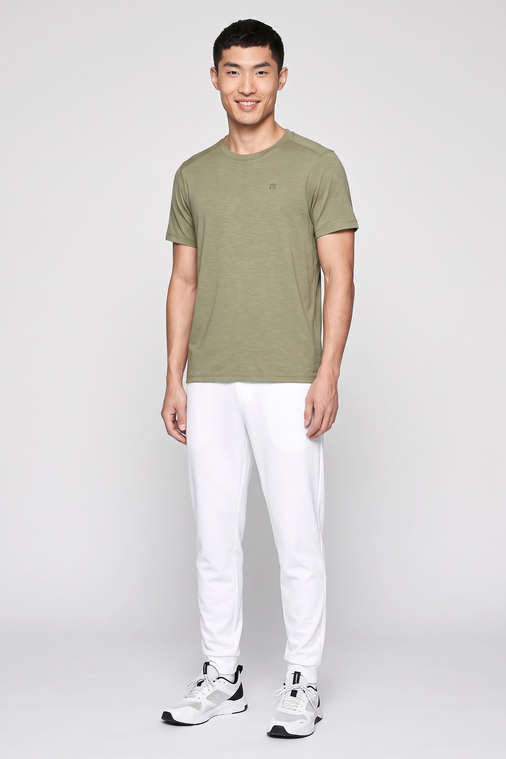 Men Sportswear Fit Short Sleeve Outdoor T-Shirt, Sage